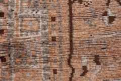 Oushak Rug Grand Medallion Runner in Soft Apricot and Slate