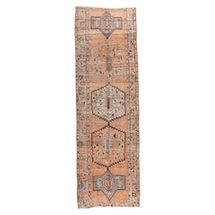 Oushak Rug Grand Medallion Läufer in Soft Apricot und Schiefer