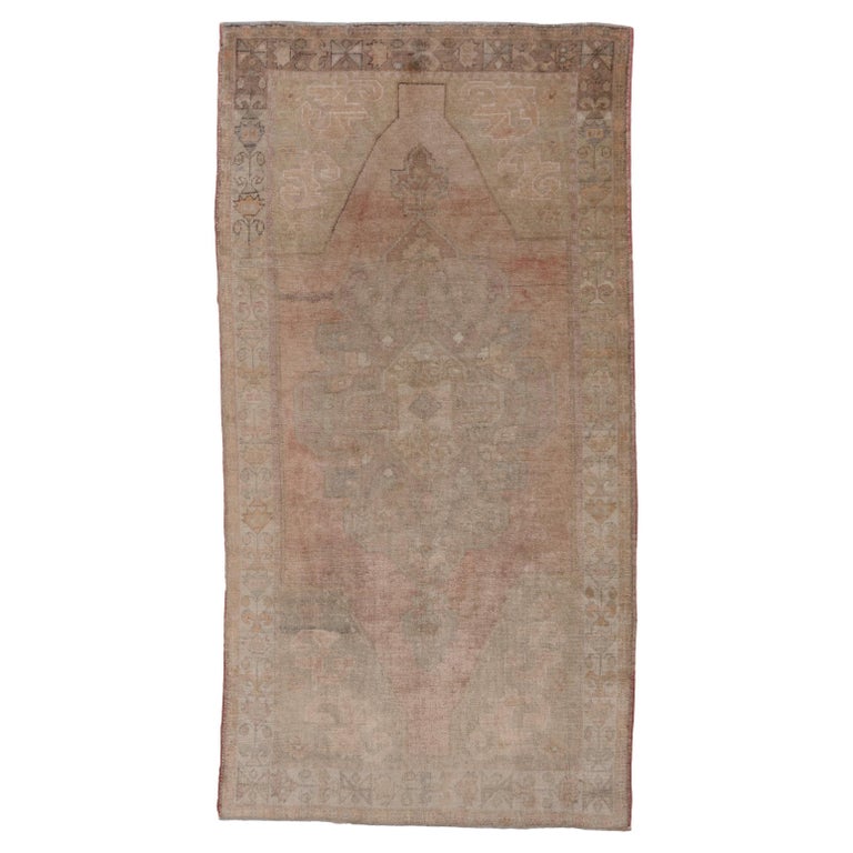 Mute Color Rugs Oushak Rug, Muted Colors, Silky Pile For Sale at 1stDibs