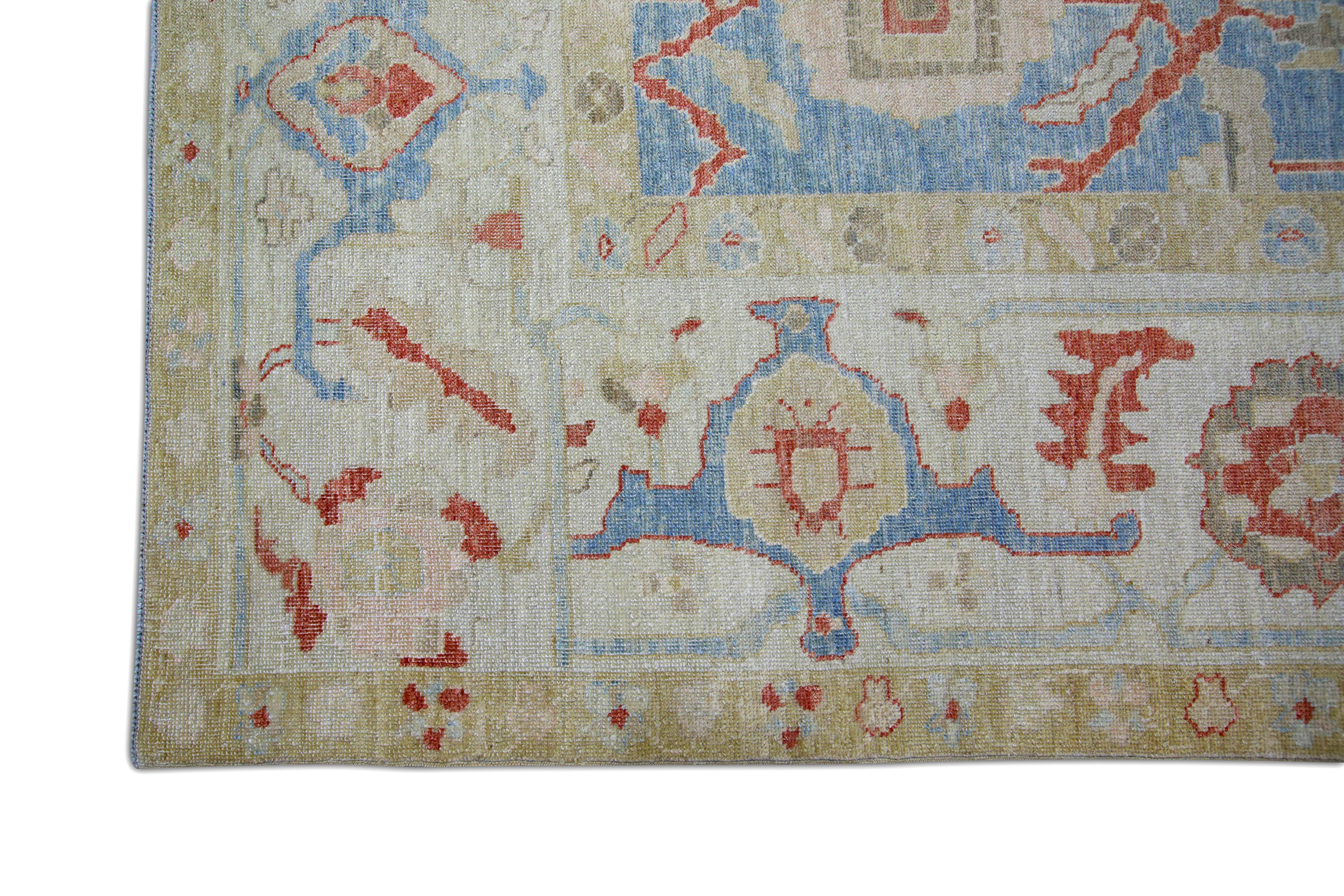 Oushak-Teppich Orientalischer handgeknüpfter türkischer antiker Look Oushak 10' x 13'11