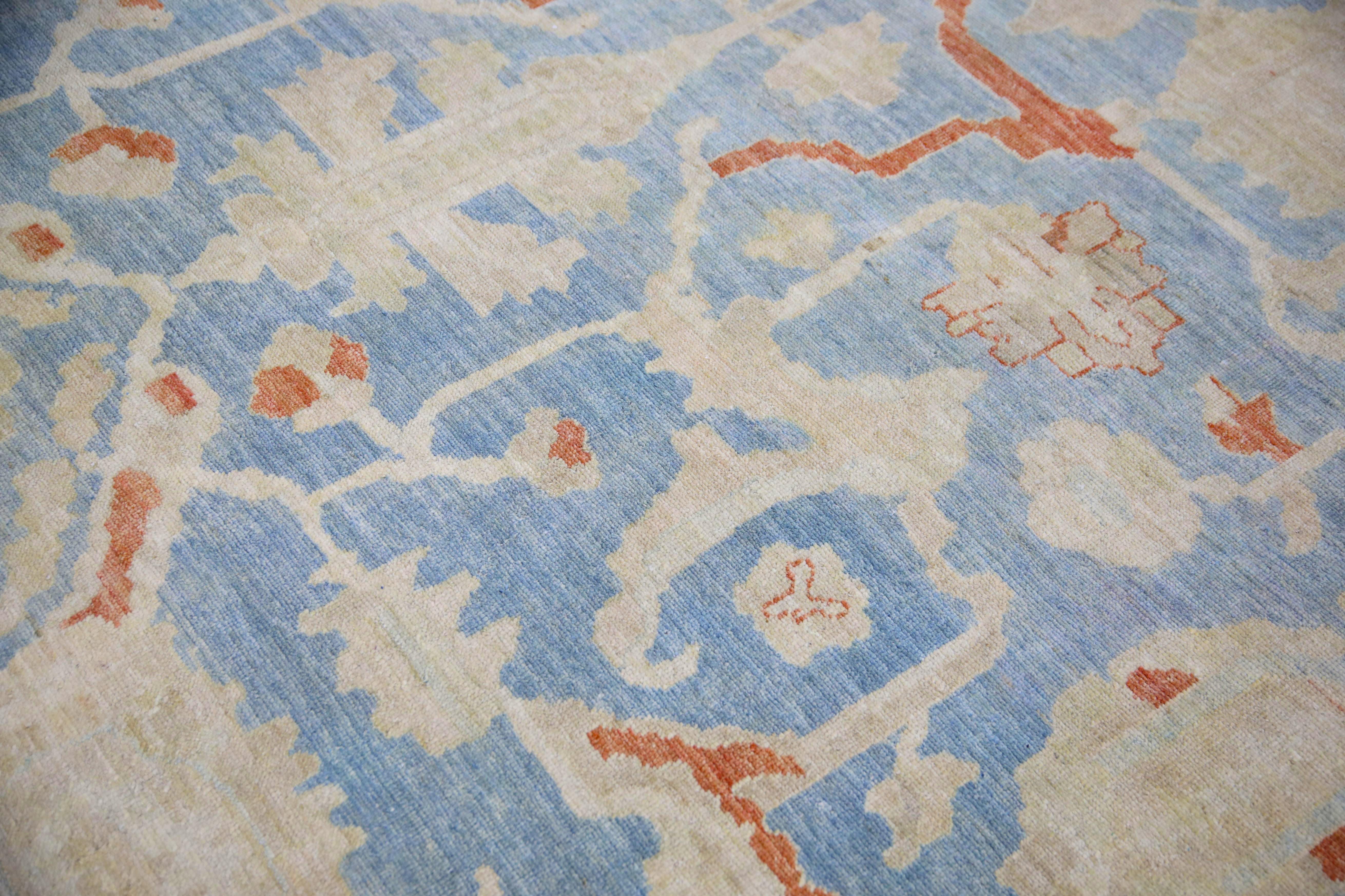 Oushak-Teppich Orientalischer handgeknüpfter türkischer antiker Look Oushak 10' x 14'1