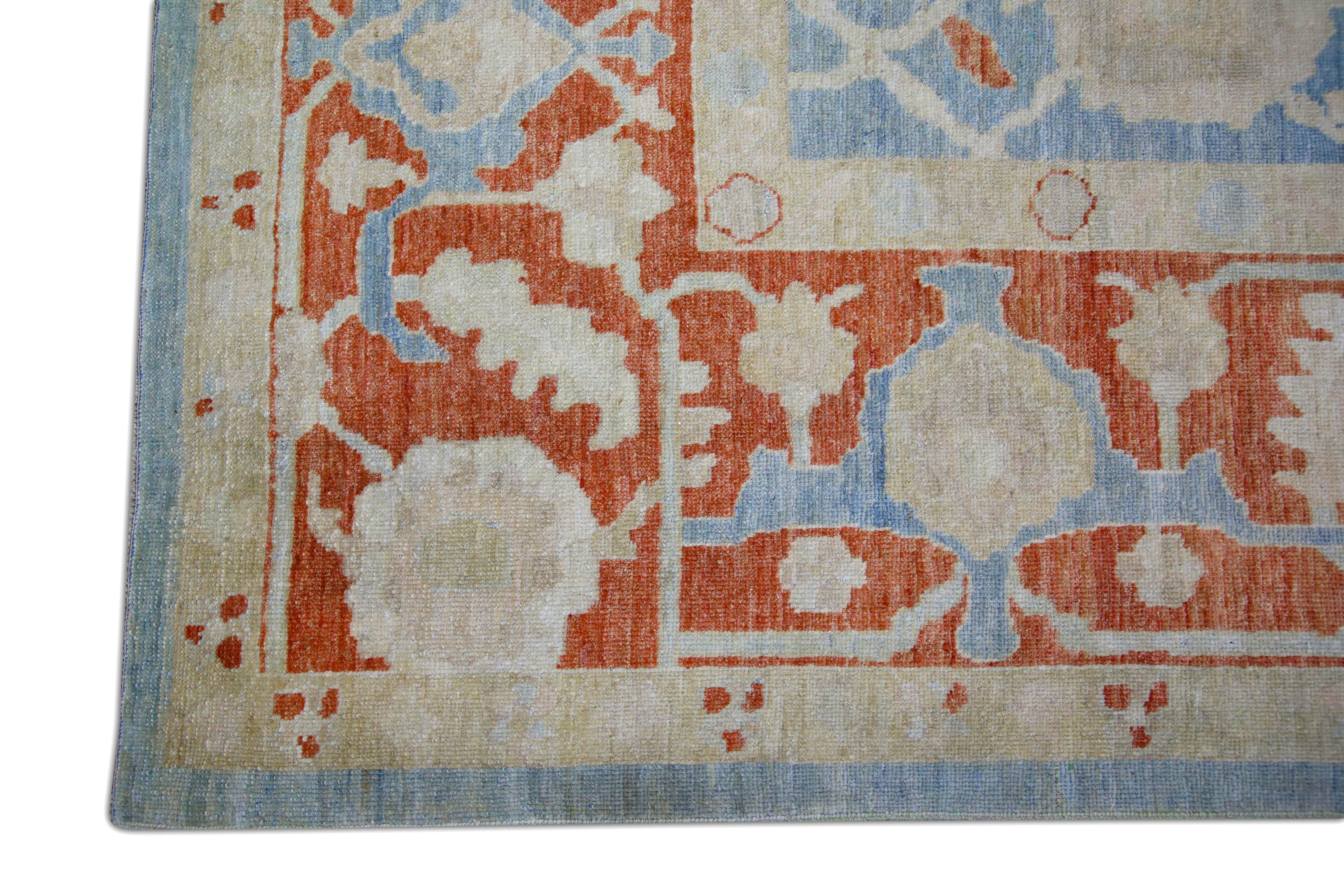 Oushak-Teppich Orientalischer handgeknüpfter türkischer antiker Look Oushak 10' x 14'1