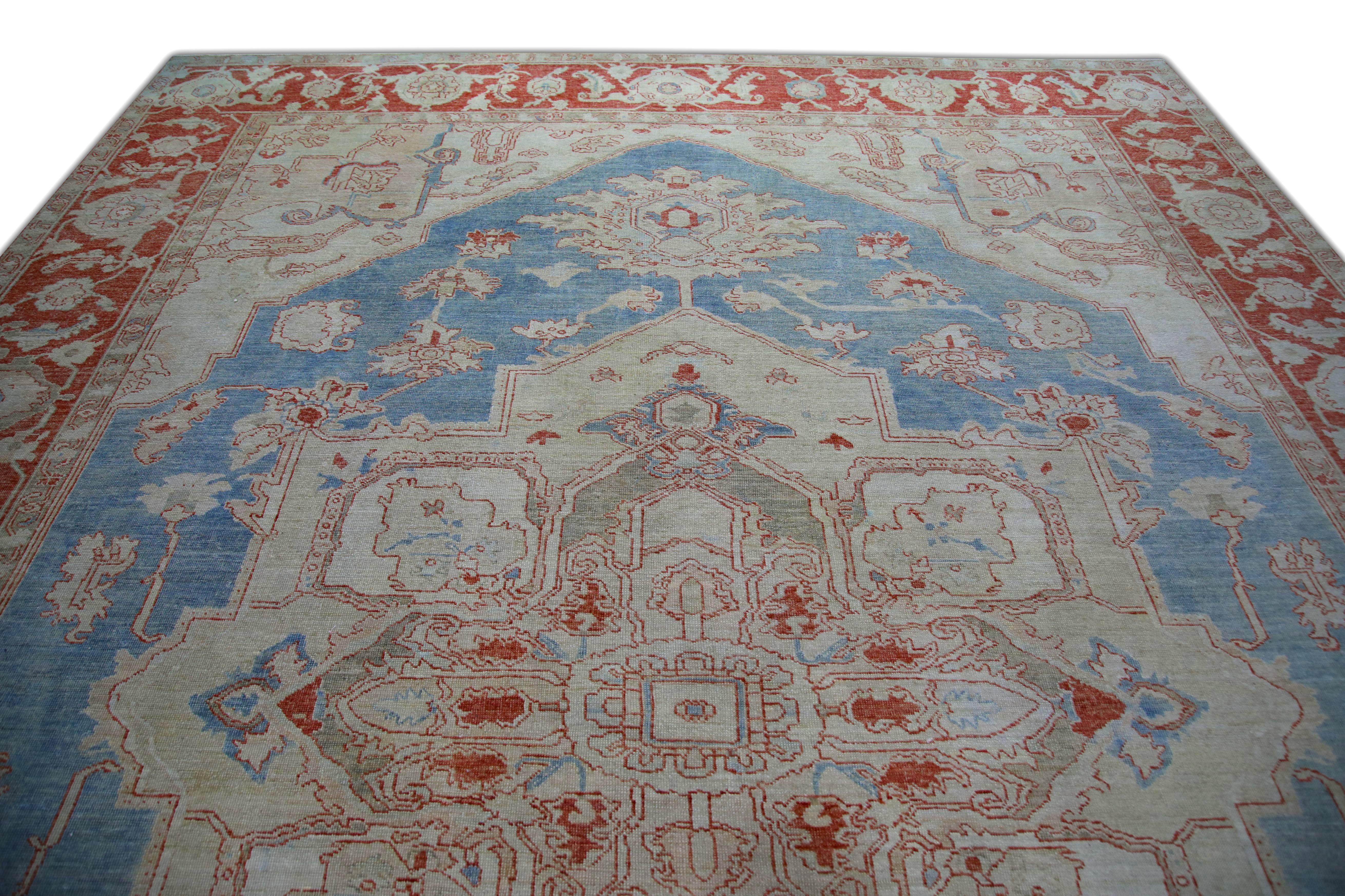 Oushak-Teppich Orientalischer handgeknüpfter türkischer antiker Look Oushak 10'4