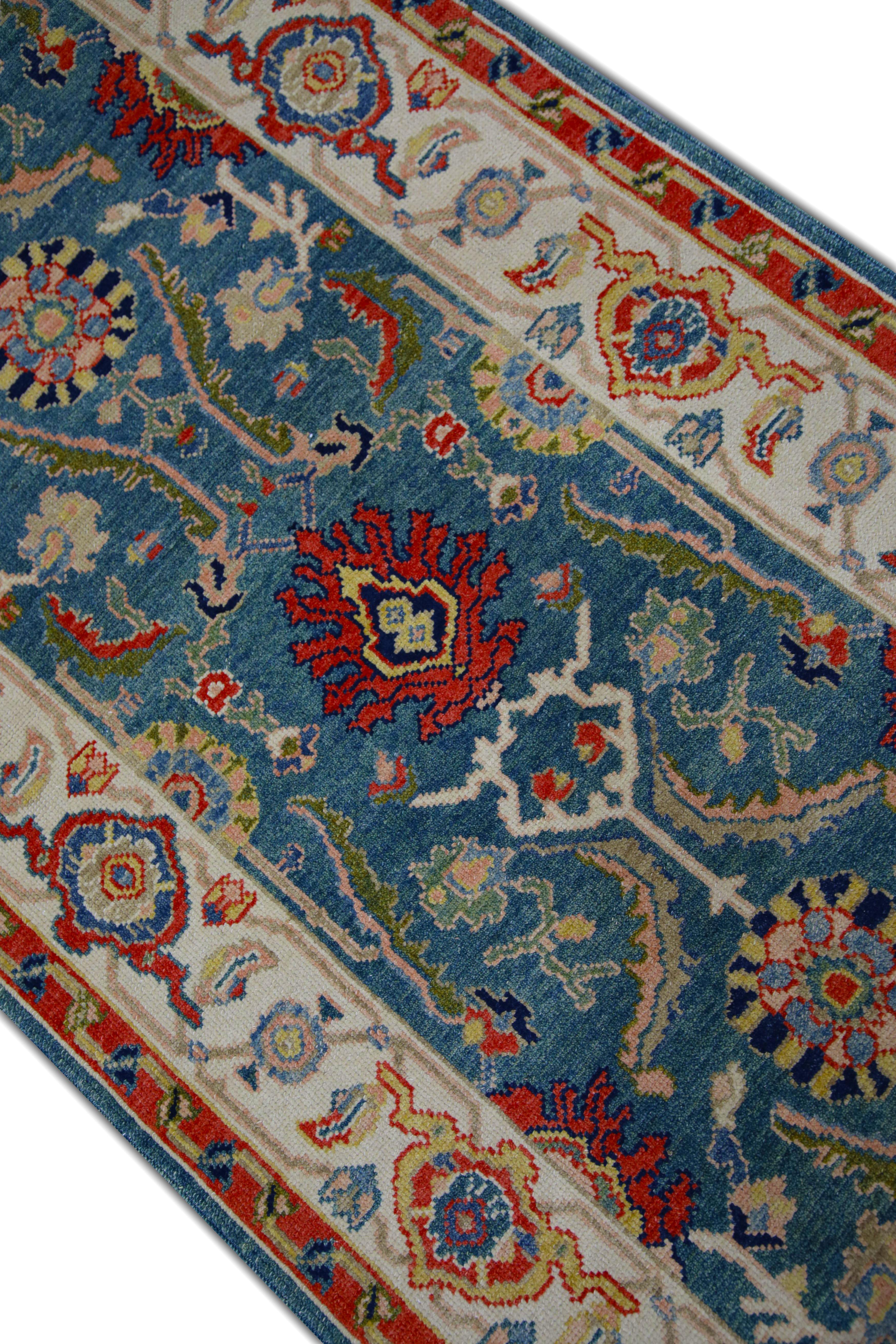 Oushak-Teppich Orientalischer handgeknüpfter türkischer antiker Look Oushak 2'10