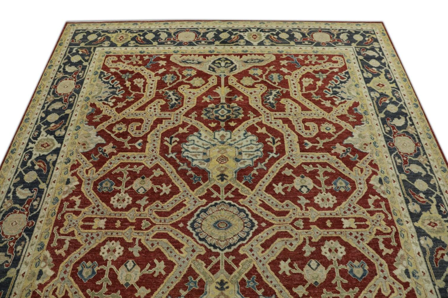 Oushak-Teppich Orientalischer handgeknüpfter türkischer antiker Oushak-Teppich 7'1