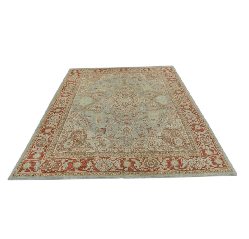 Oushak-Teppich Orientalischer handgeknüpfter türkischer antiker Oushak-Teppich 8'6