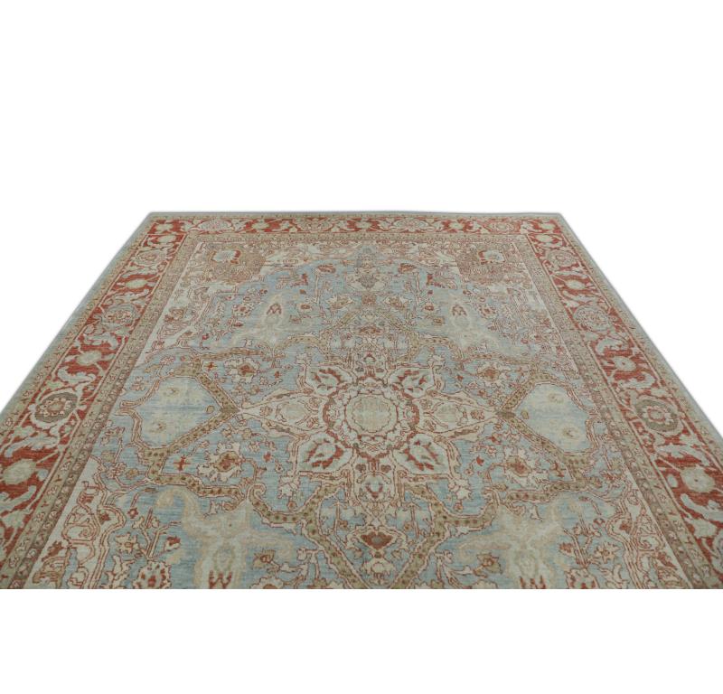 Oushak-Teppich Orientalischer handgeknüpfter türkischer antiker Oushak-Teppich 8'6