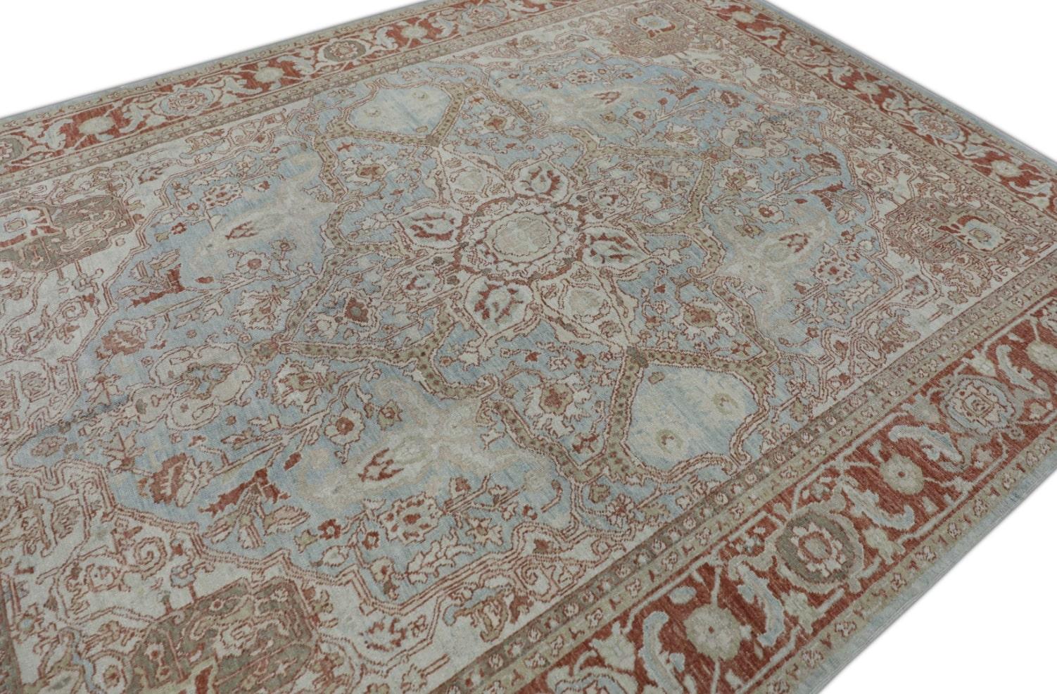 Oushak-Teppich Orientalischer handgeknüpfter türkischer antiker Oushak-Teppich 8'6