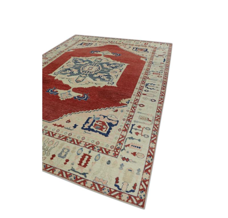 Oushak-Teppich Orientalischer handgeknüpfter türkischer antiker Oushak-Teppich 9' x 12'4