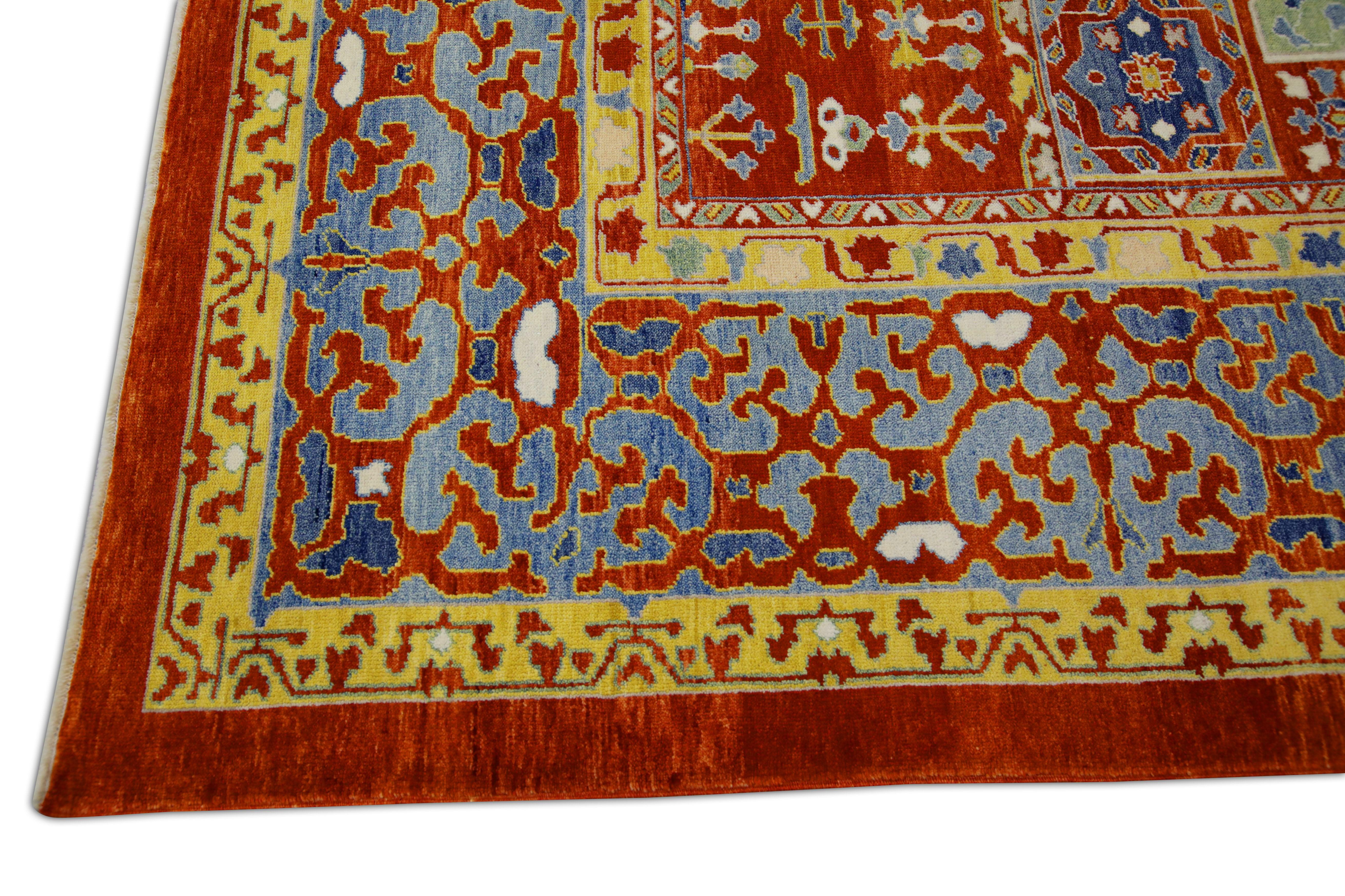 Oushak-Teppich Orientalischer handgeknüpfter türkischer antiker Look Oushak 9'1