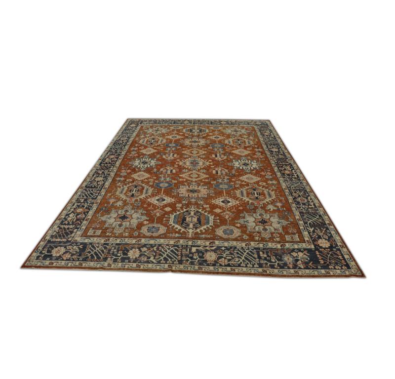 Oushak-Teppich Orientalischer handgeknüpfter türkischer antiker Oushak-Teppich 9'11