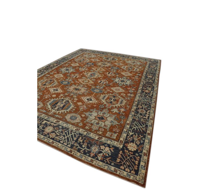 Oushak-Teppich Orientalischer handgeknüpfter türkischer antiker Oushak-Teppich 9'11