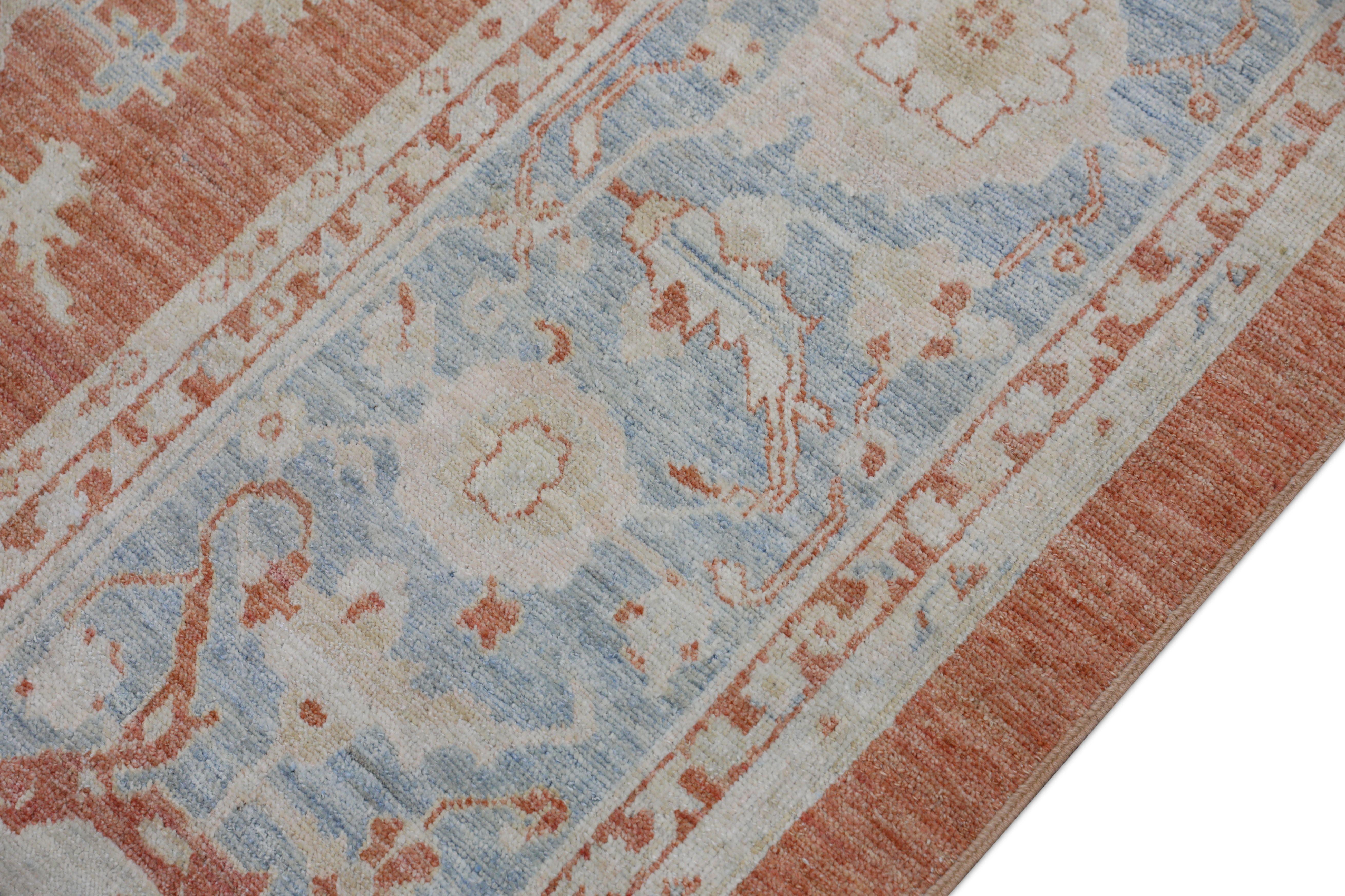 Oushak-Teppich Orientalischer handgeknüpfter türkischer antiker Oushak 9'4