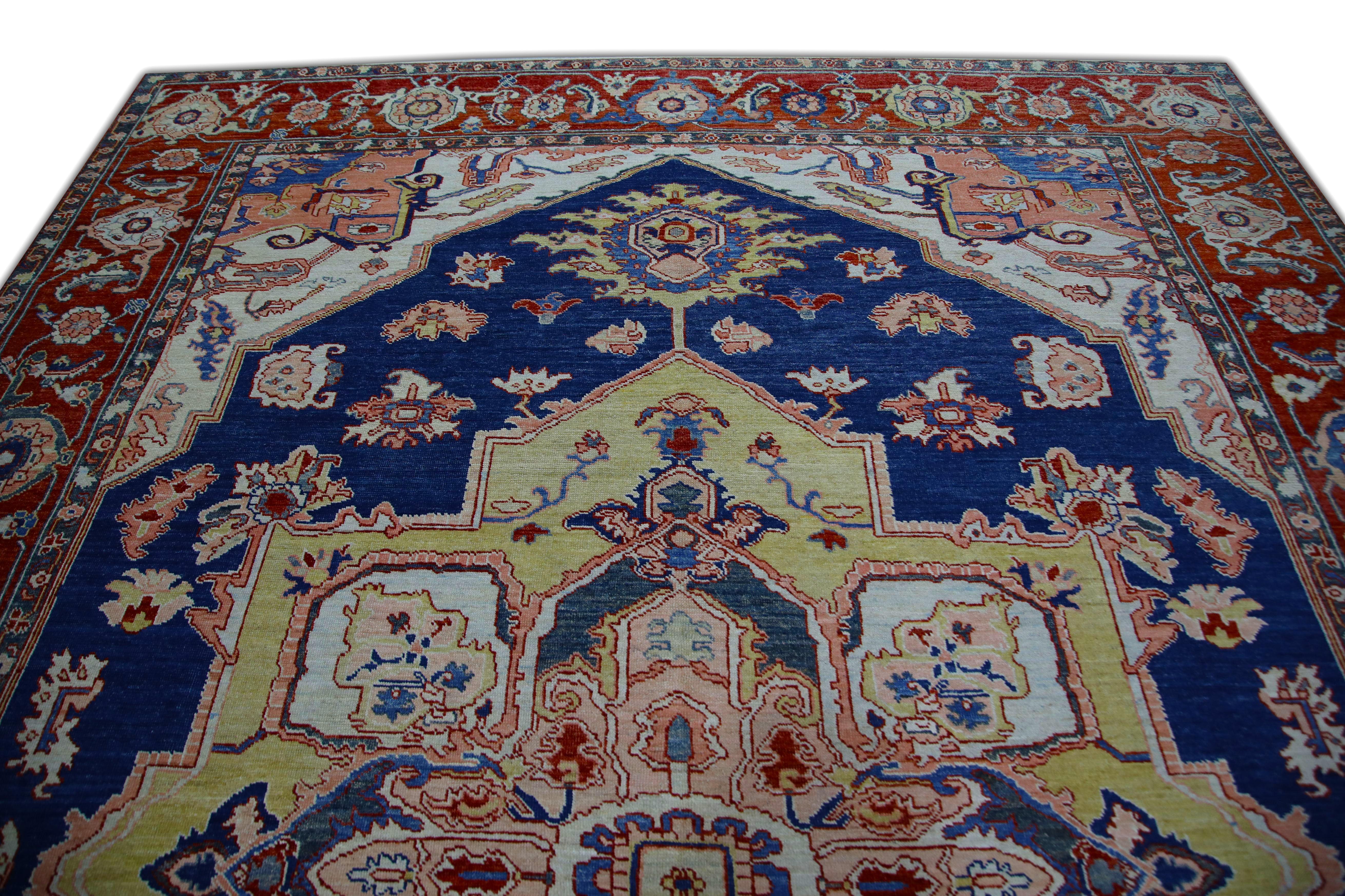 Oushak-Teppich Orientalischer handgeknüpfter türkischer antiker Oushak-Teppich 9'4