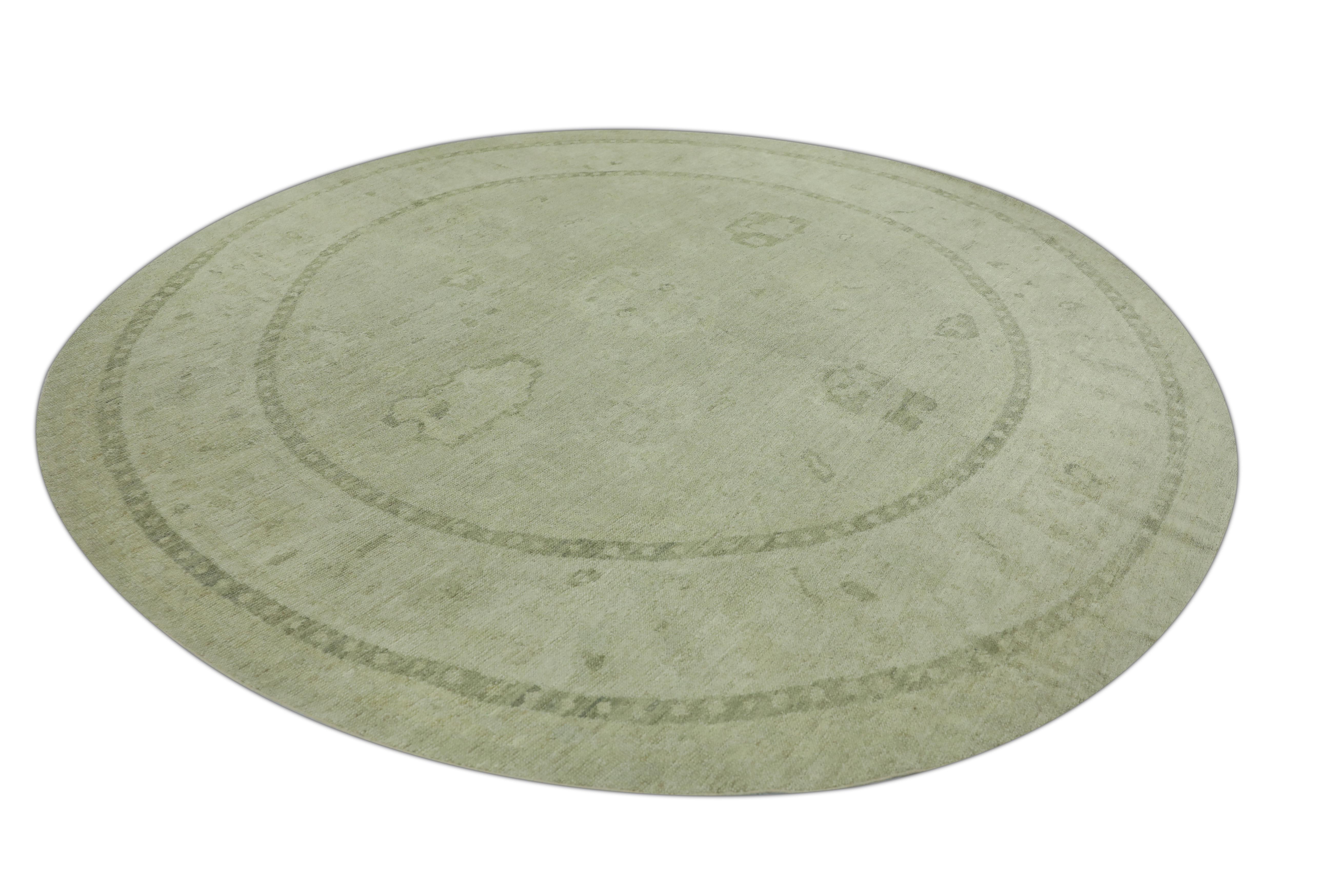 Oushak Rug Oriental Hand Knotted Turkish Oushak 10' x 10' #867 In New Condition For Sale In Houston, TX