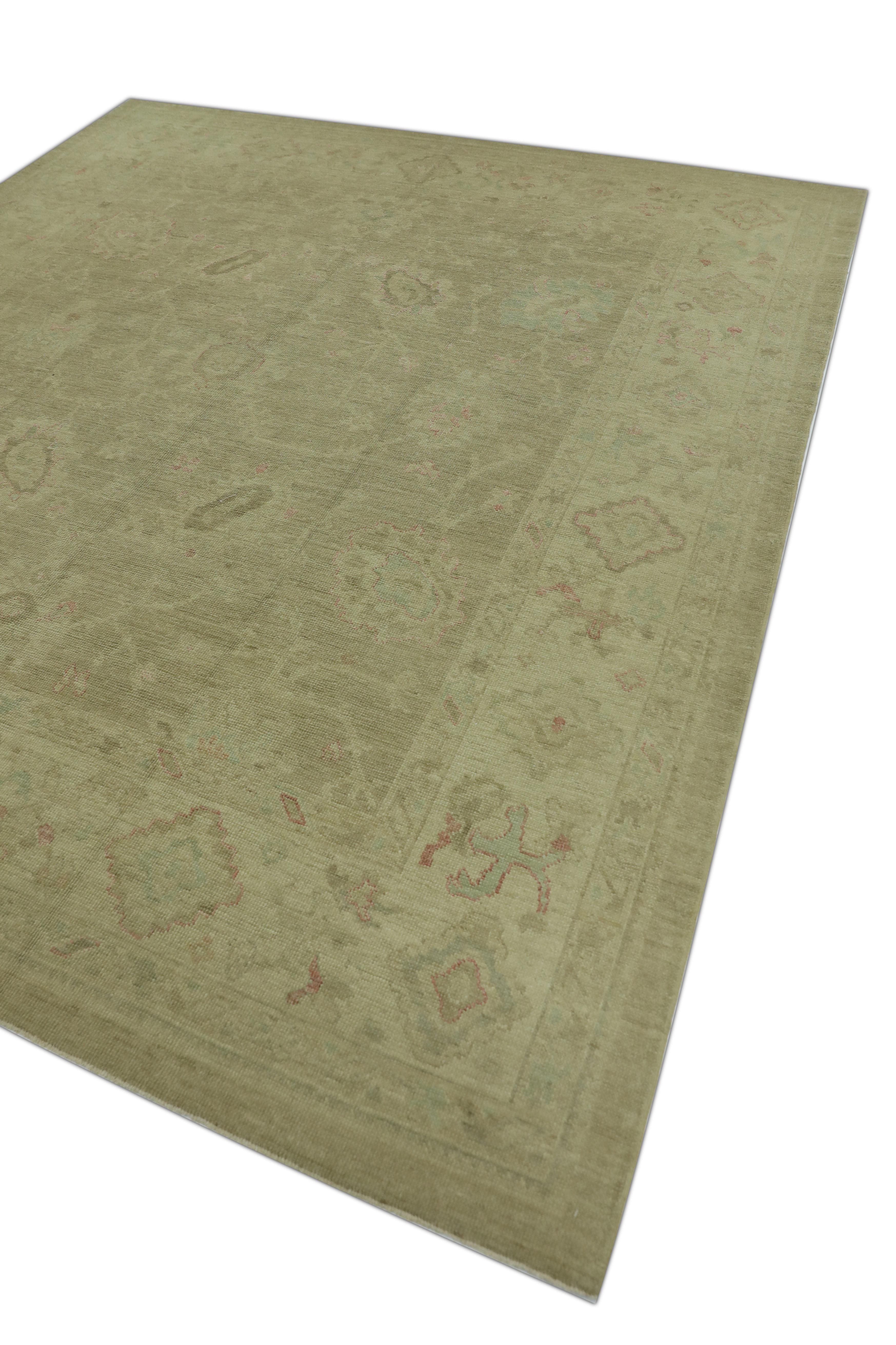Tappeto Oushak Orientale annodato a mano Turco Oushak 10' x 11' #347 In condizioni Nuovo in vendita a Houston, TX