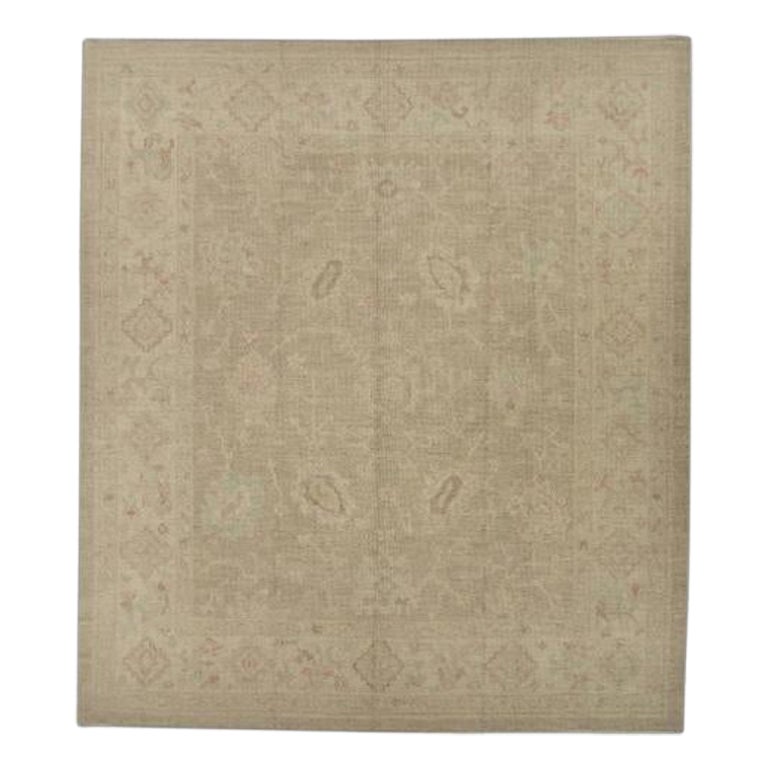 Oushak Rug Oriental Hand Knotted Turkish Oushak 10' x 11' #347