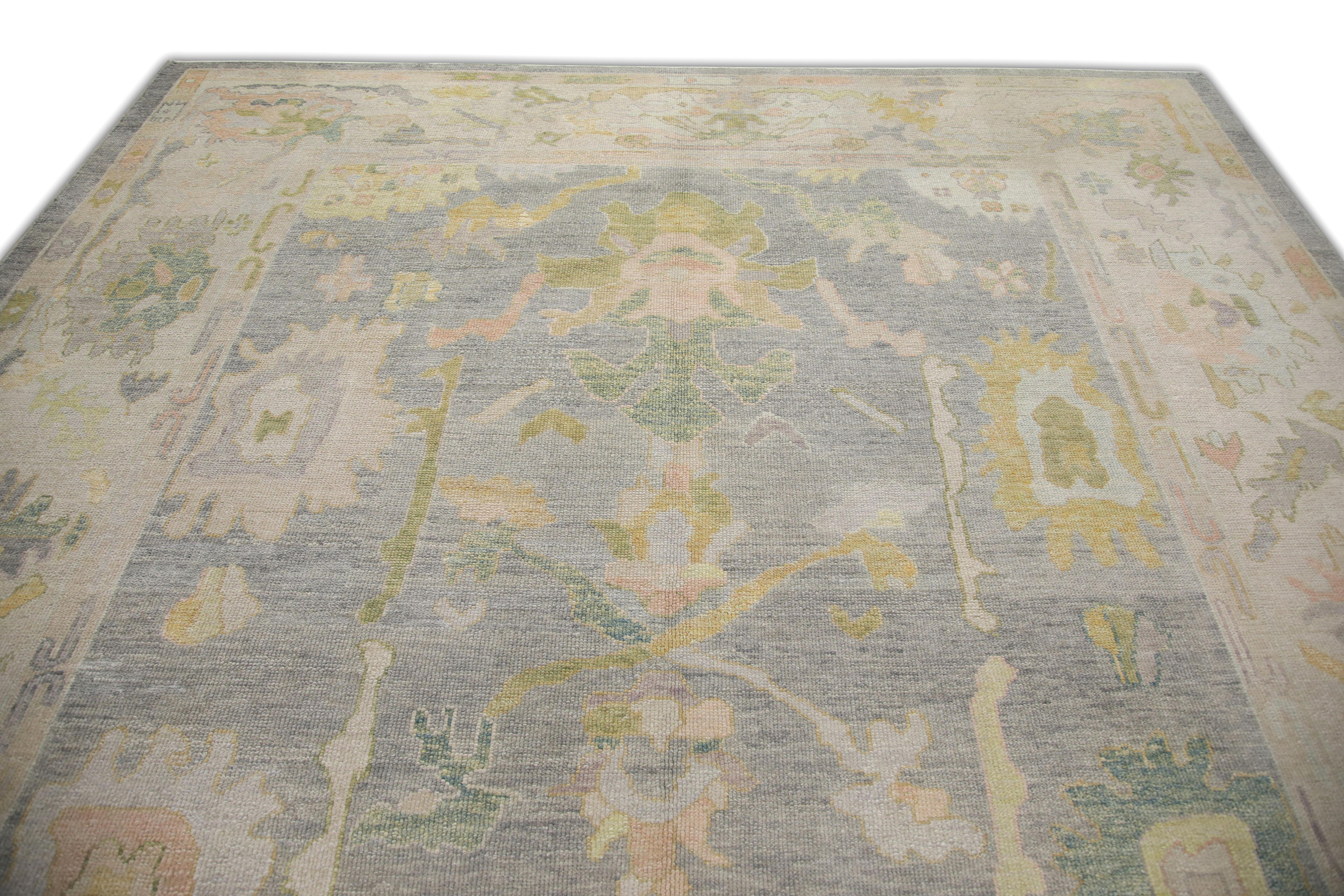 Oushak-Teppich Orientalischer handgeknüpfter türkischer Oushak 10' x 12'2