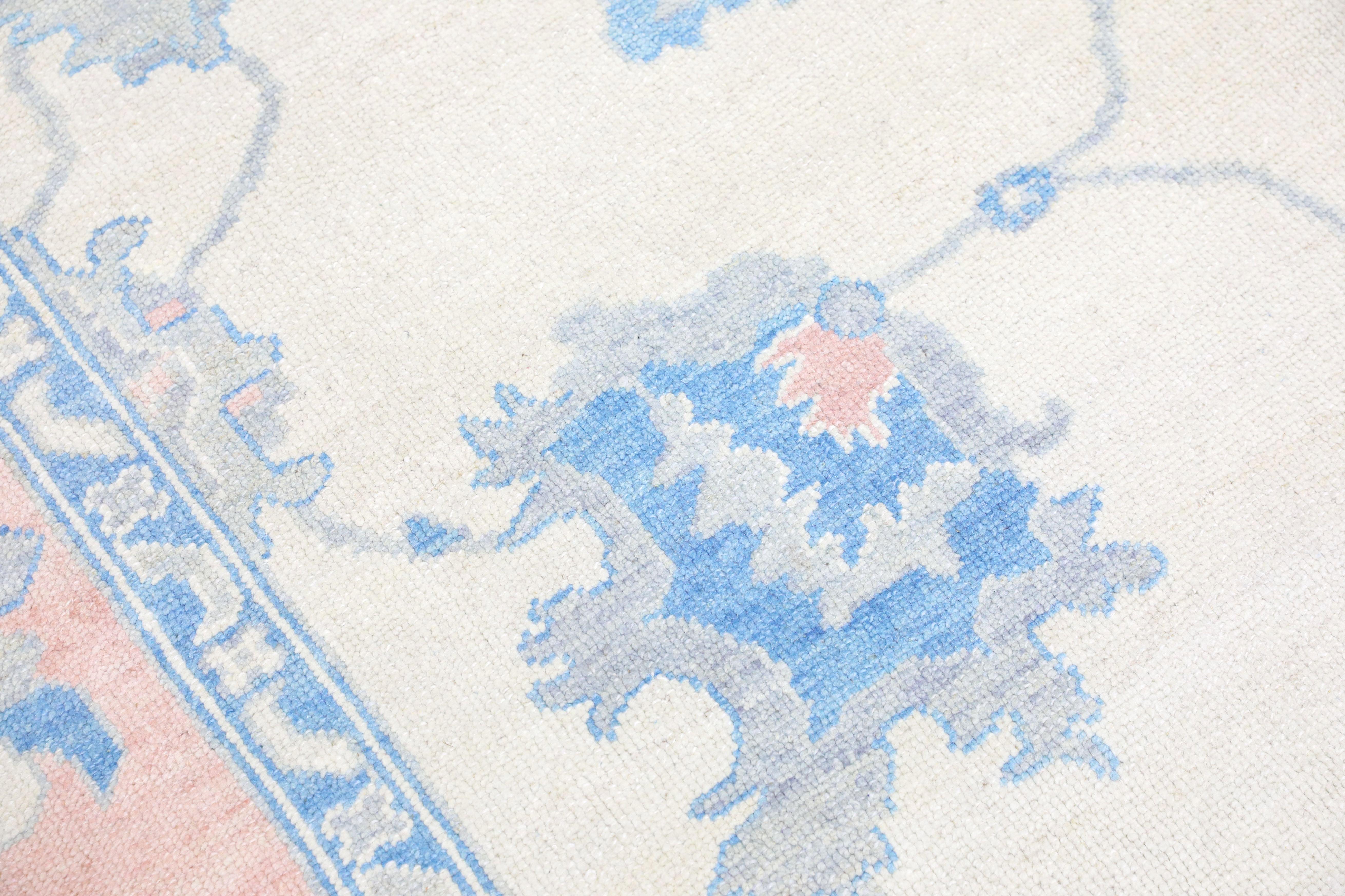 Oushak Rug Oriental Hand Knotted Turkish Oushak 10'1