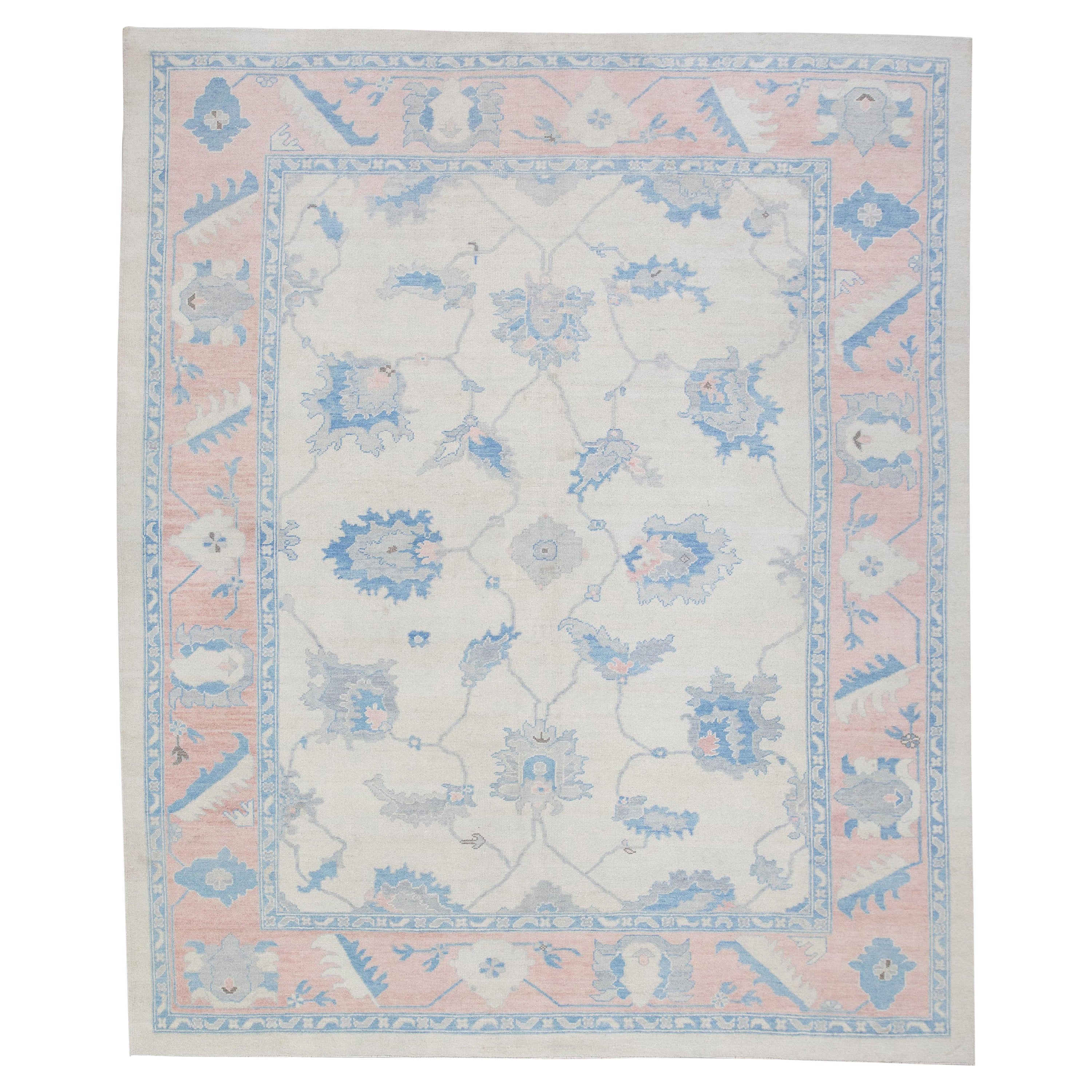 Oushak-Teppich Orientalischer handgeknüpfter türkischer Oushak 10'1" x 12'11" #4527