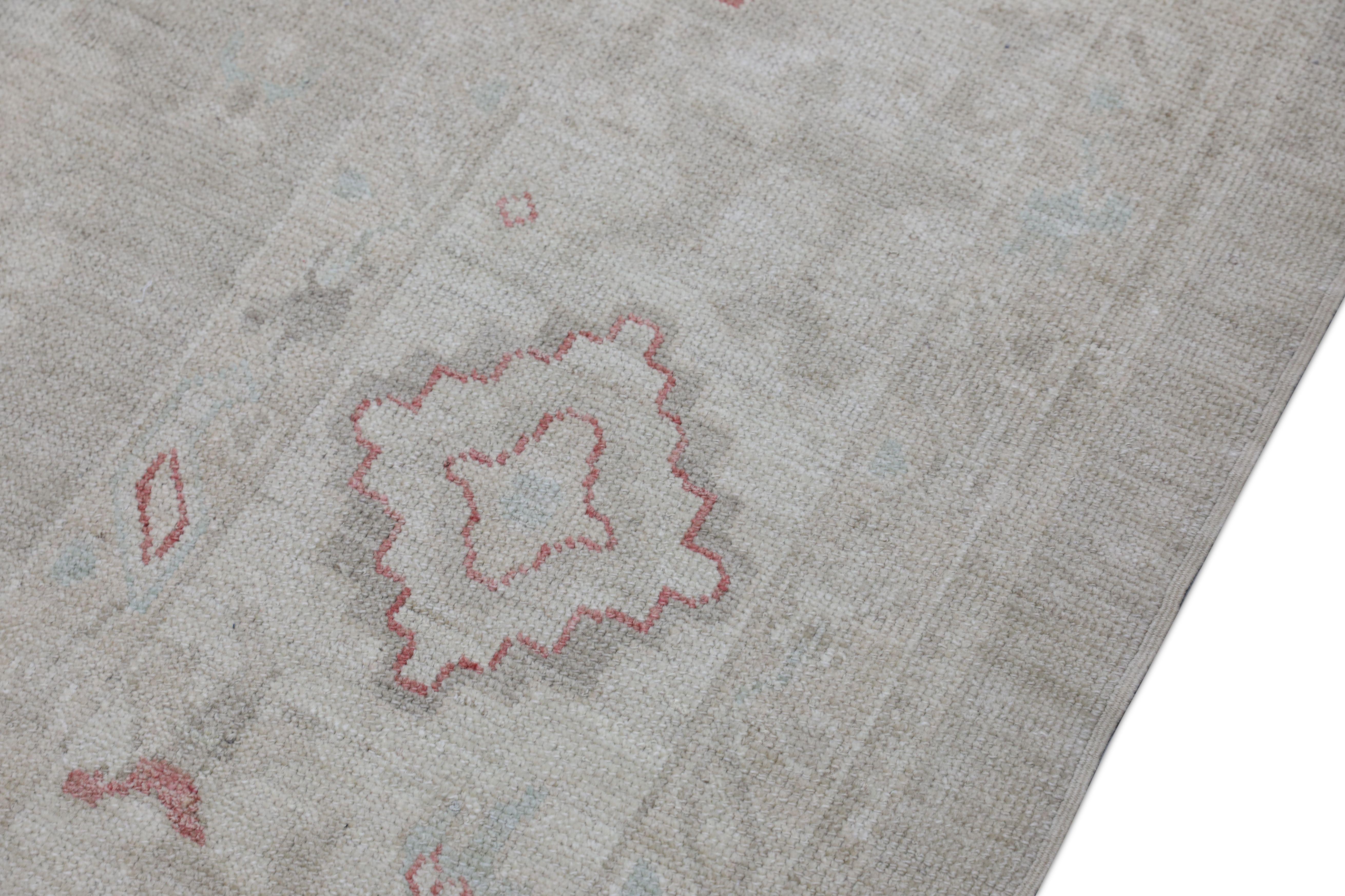 Oushak Rug Oriental Hand Knotted Turkish Oushak 10'1