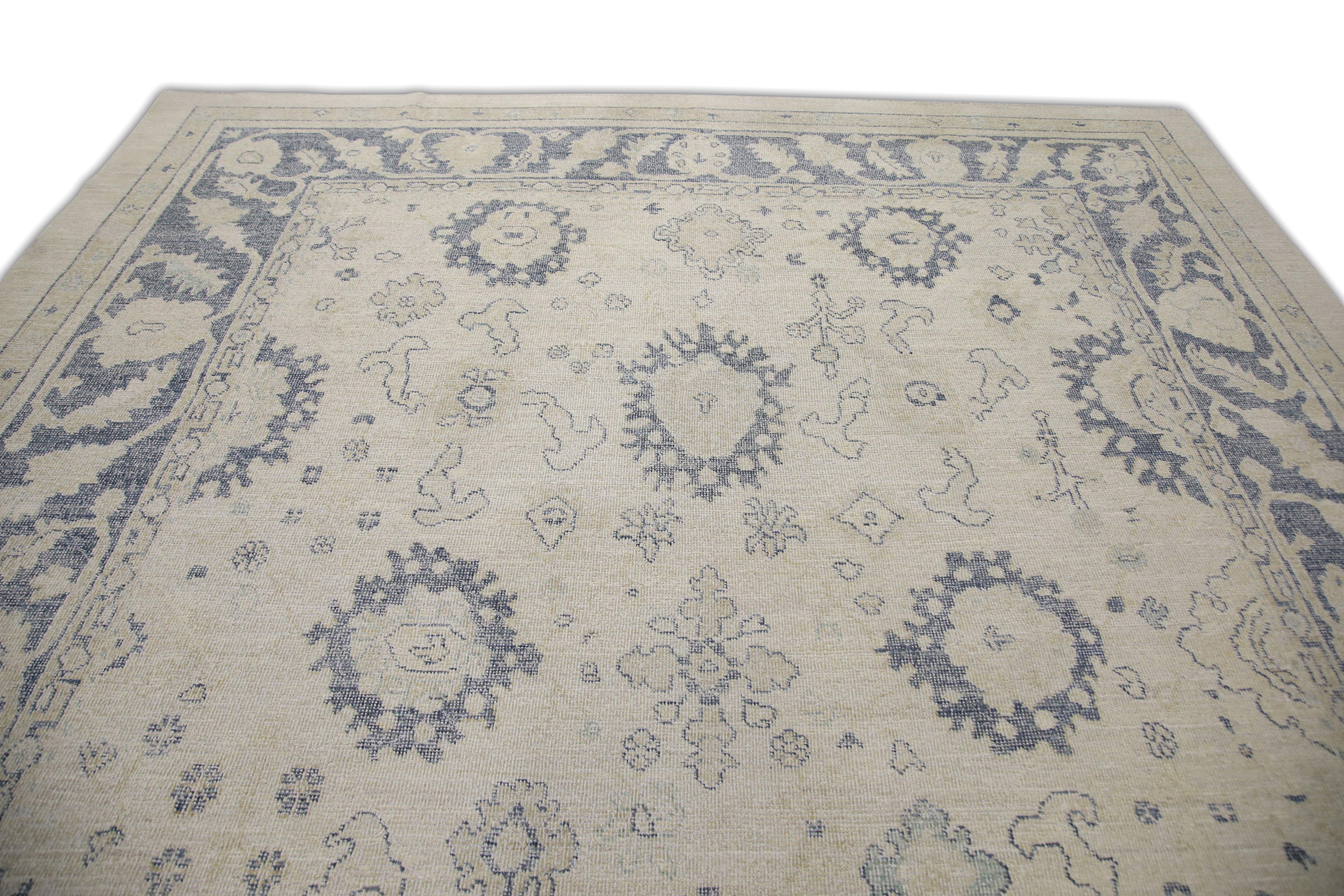 Oushak-Teppich Orientalischer handgeknüpfter türkischer Oushak 10'3