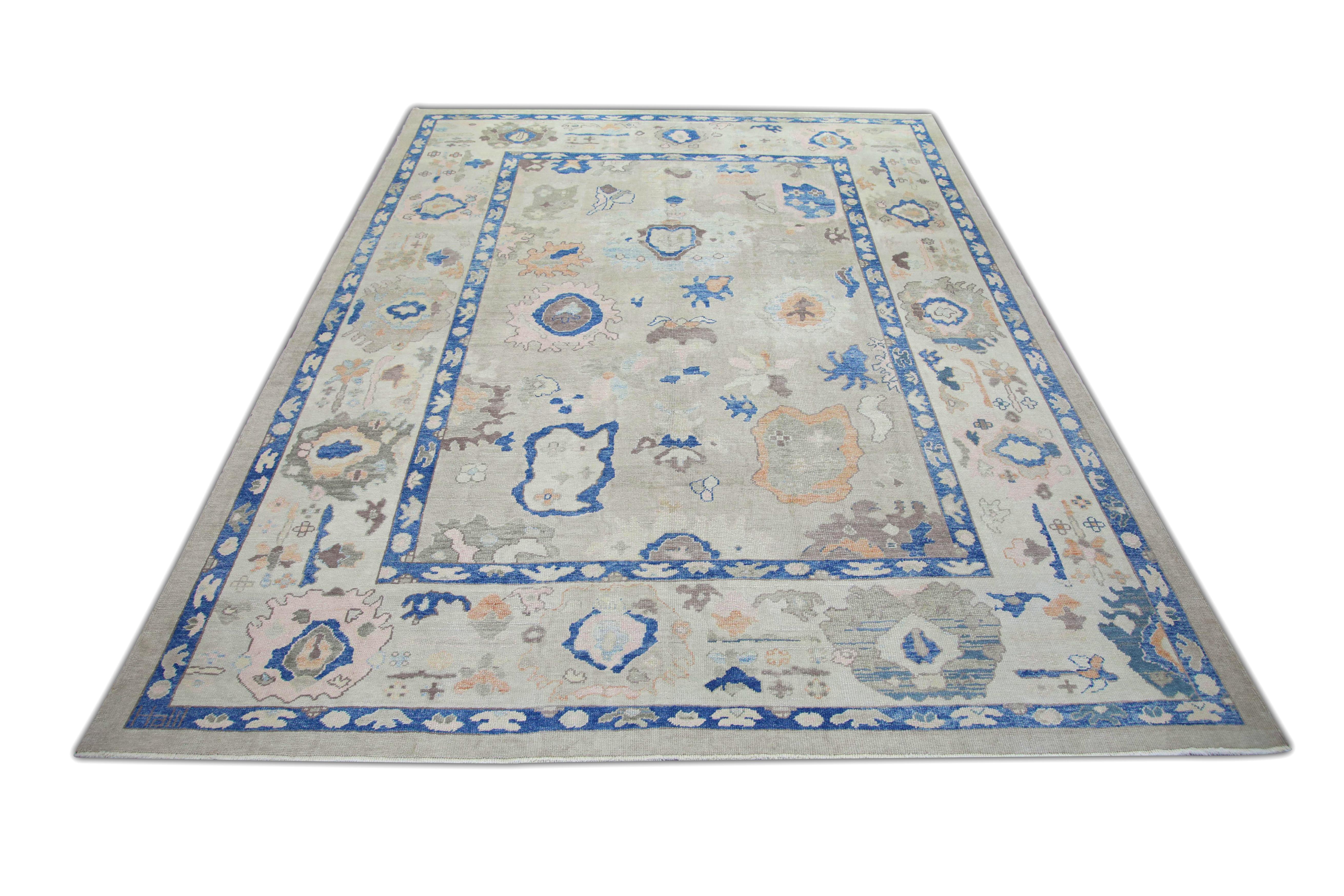 Oushak-Teppich Orientalischer handgeknüpfter türkischer Oushak 10'4