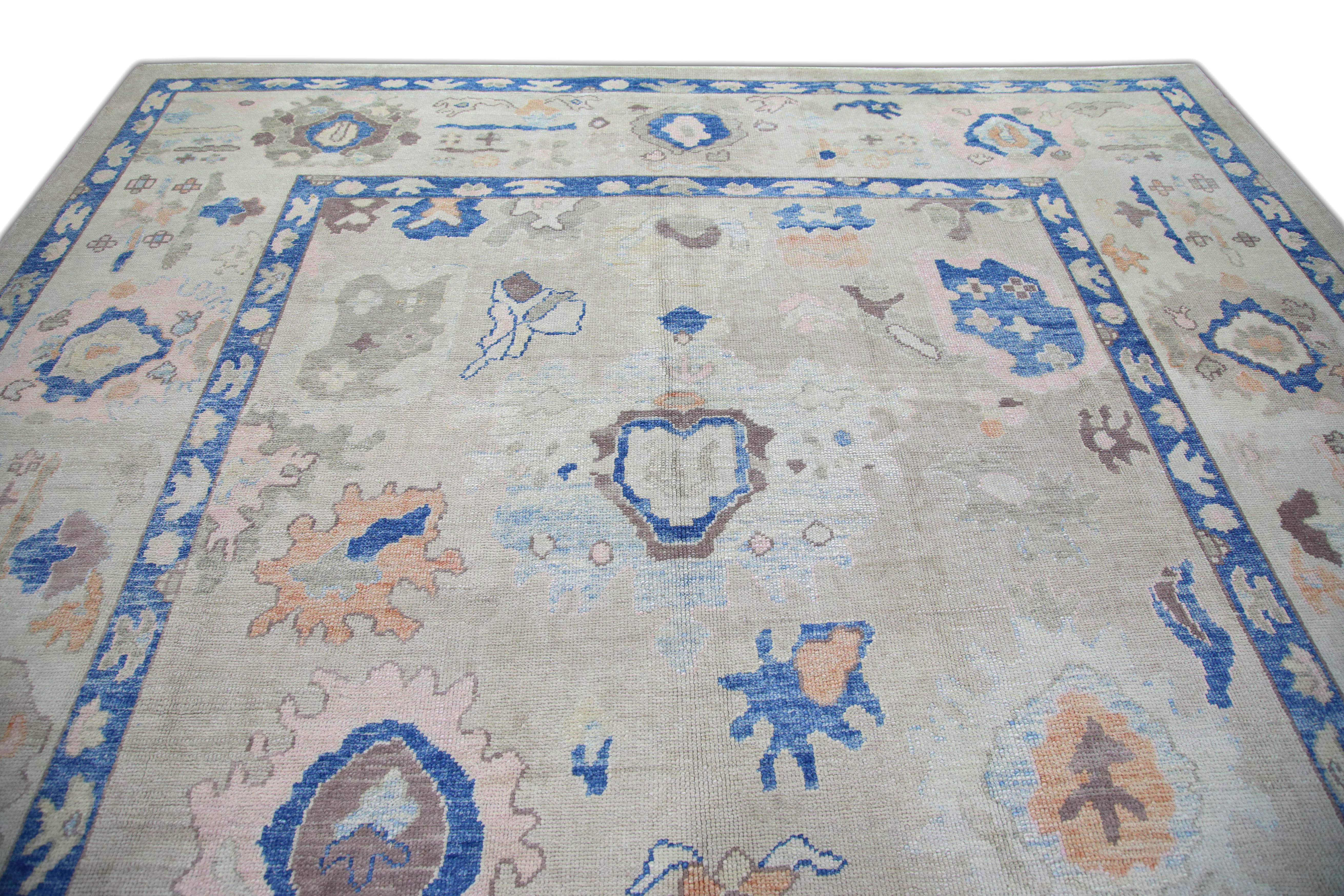 Oushak-Teppich Orientalischer handgeknüpfter türkischer Oushak 10'4