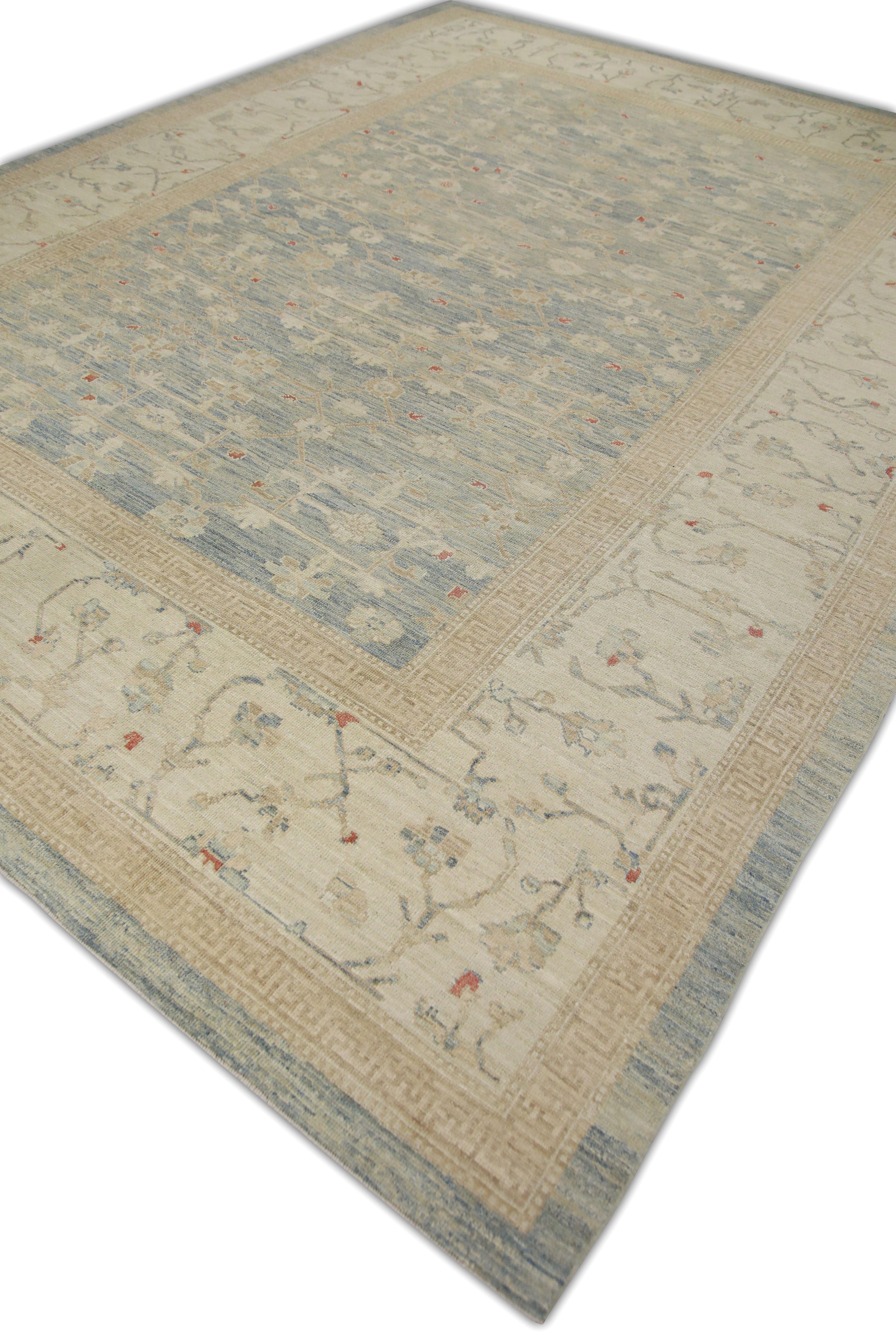 Oushak-Teppich Orientalischer handgeknüpfter türkischer Oushak 10'6