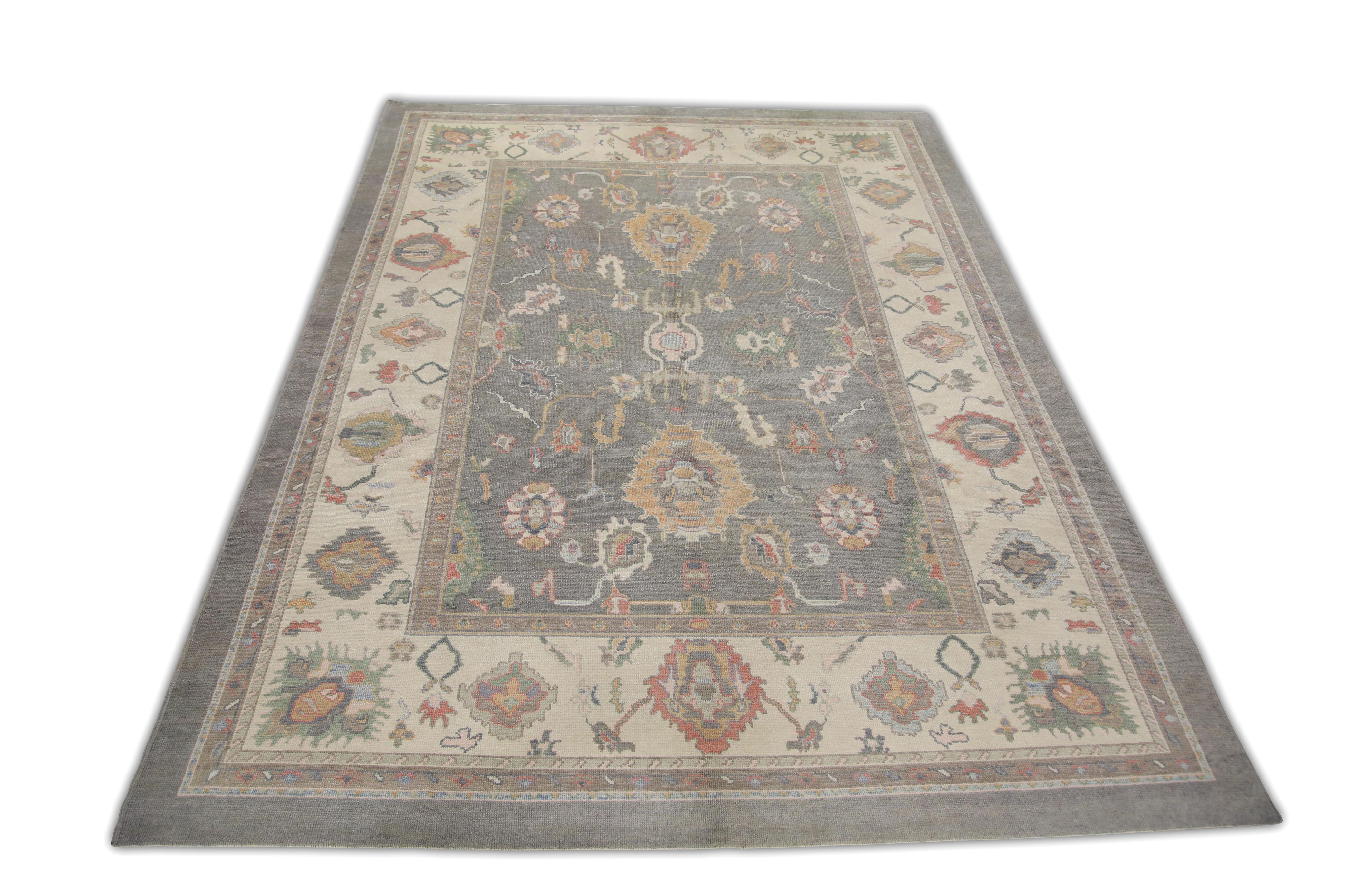 Oushak-Teppich Orientalischer handgeknüpfter türkischer Oushak 10'7