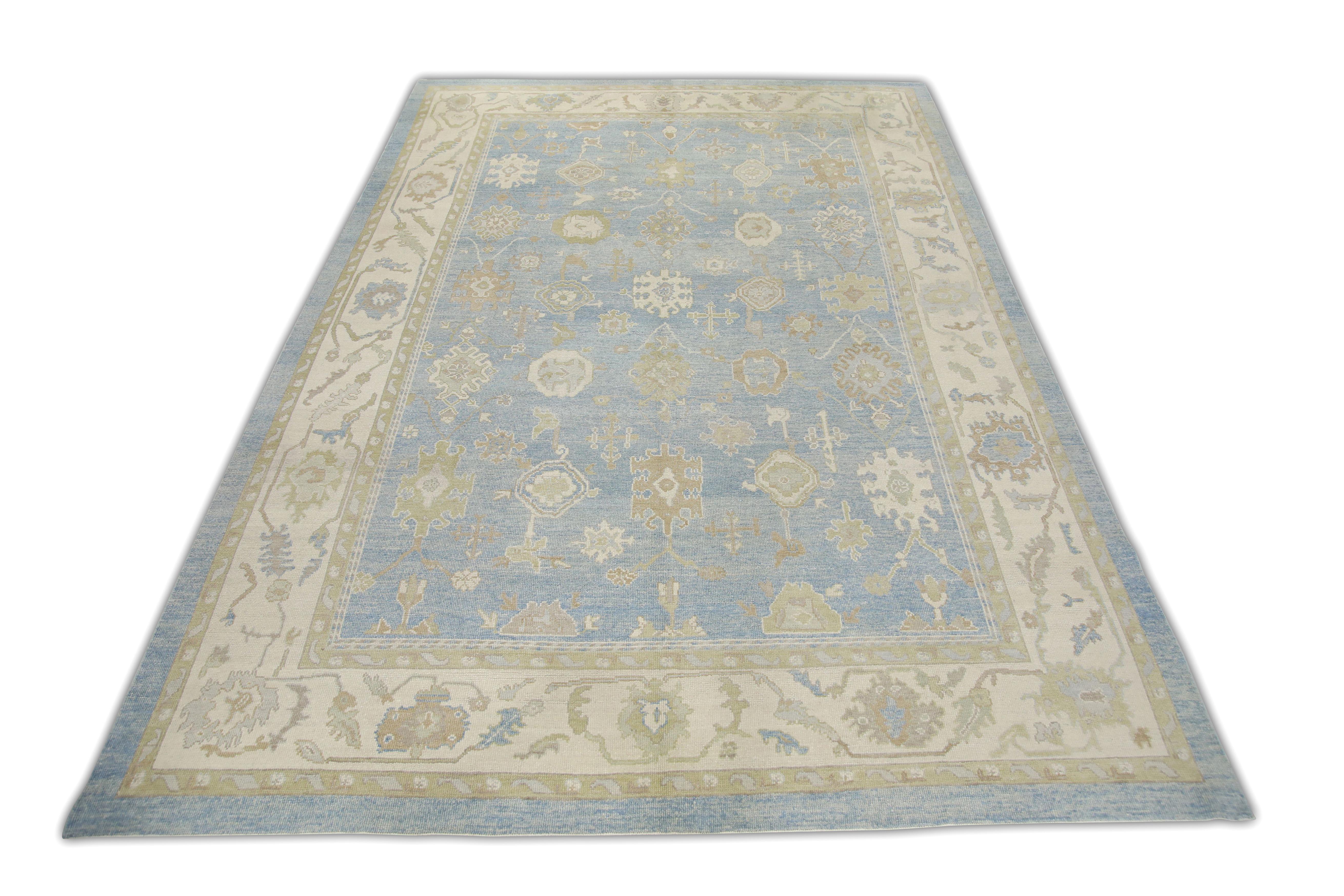 Tappeto Oushak Orientale annodato a mano Turco Oushak 10'7