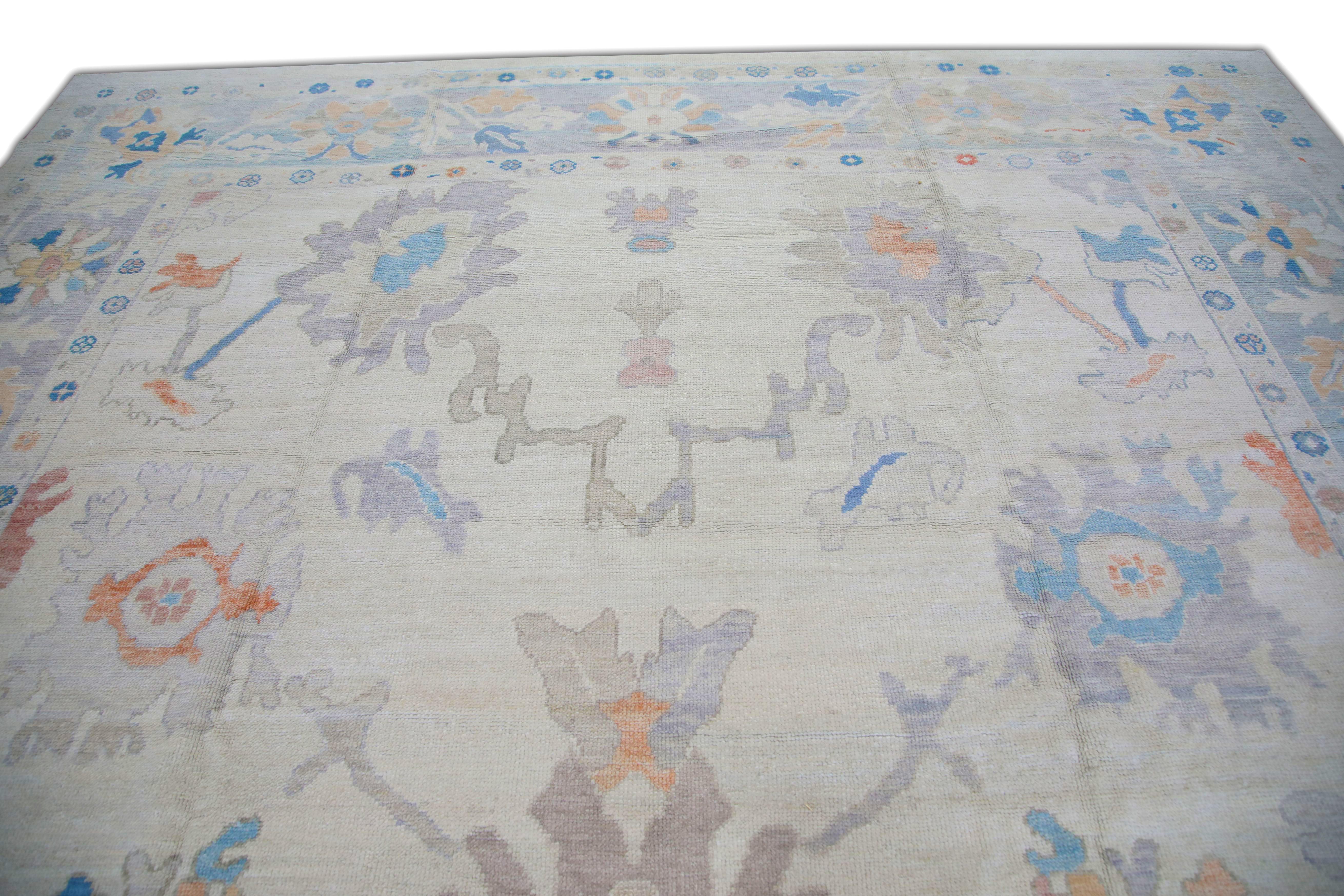 Oushak-Teppich Orientalischer handgeknüpfter türkischer Oushak 11'4