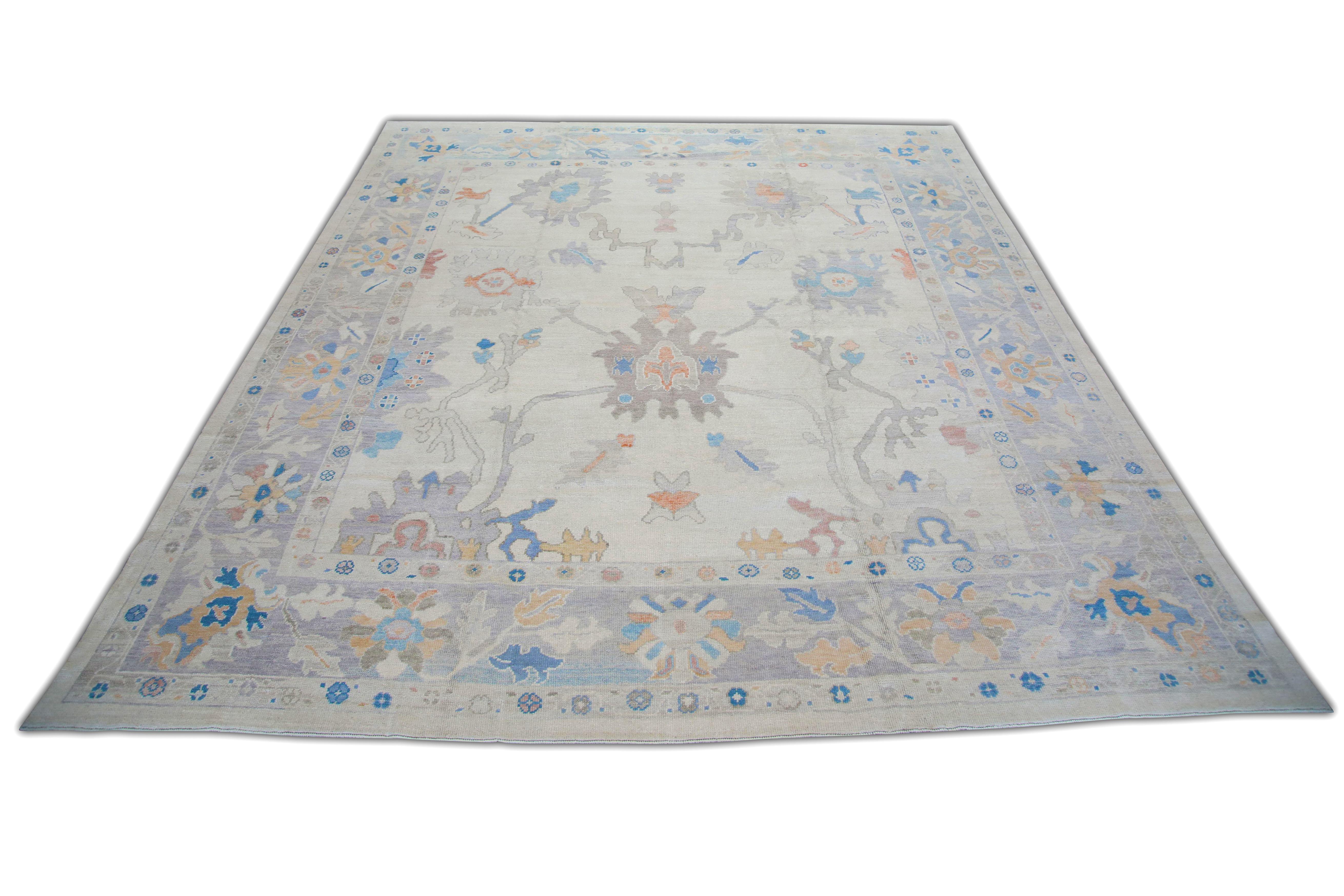 Oushak-Teppich Orientalischer handgeknüpfter türkischer Oushak 11'4