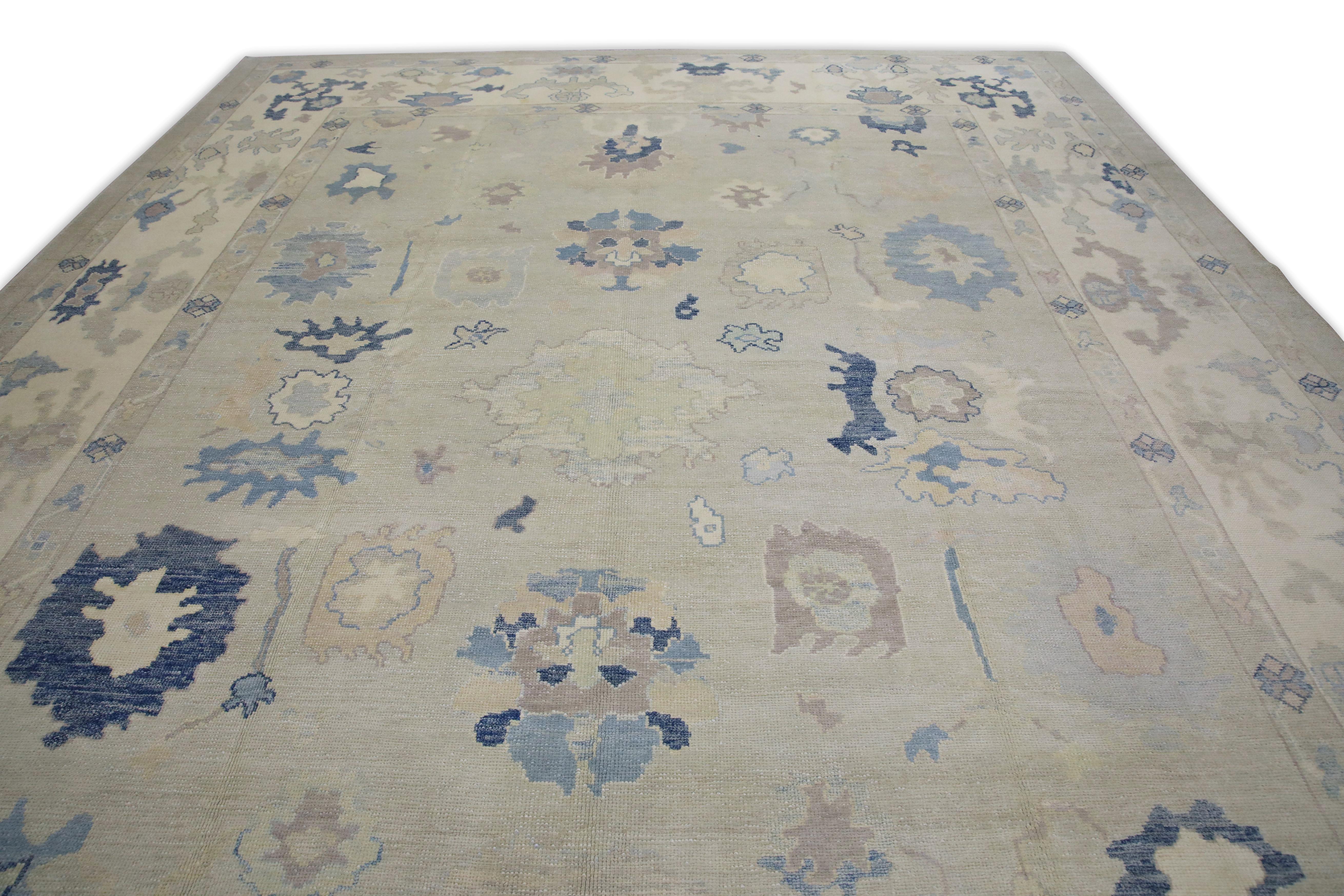 Oushak-Teppich Orientalischer handgeknüpfter türkischer Oushak 11'7