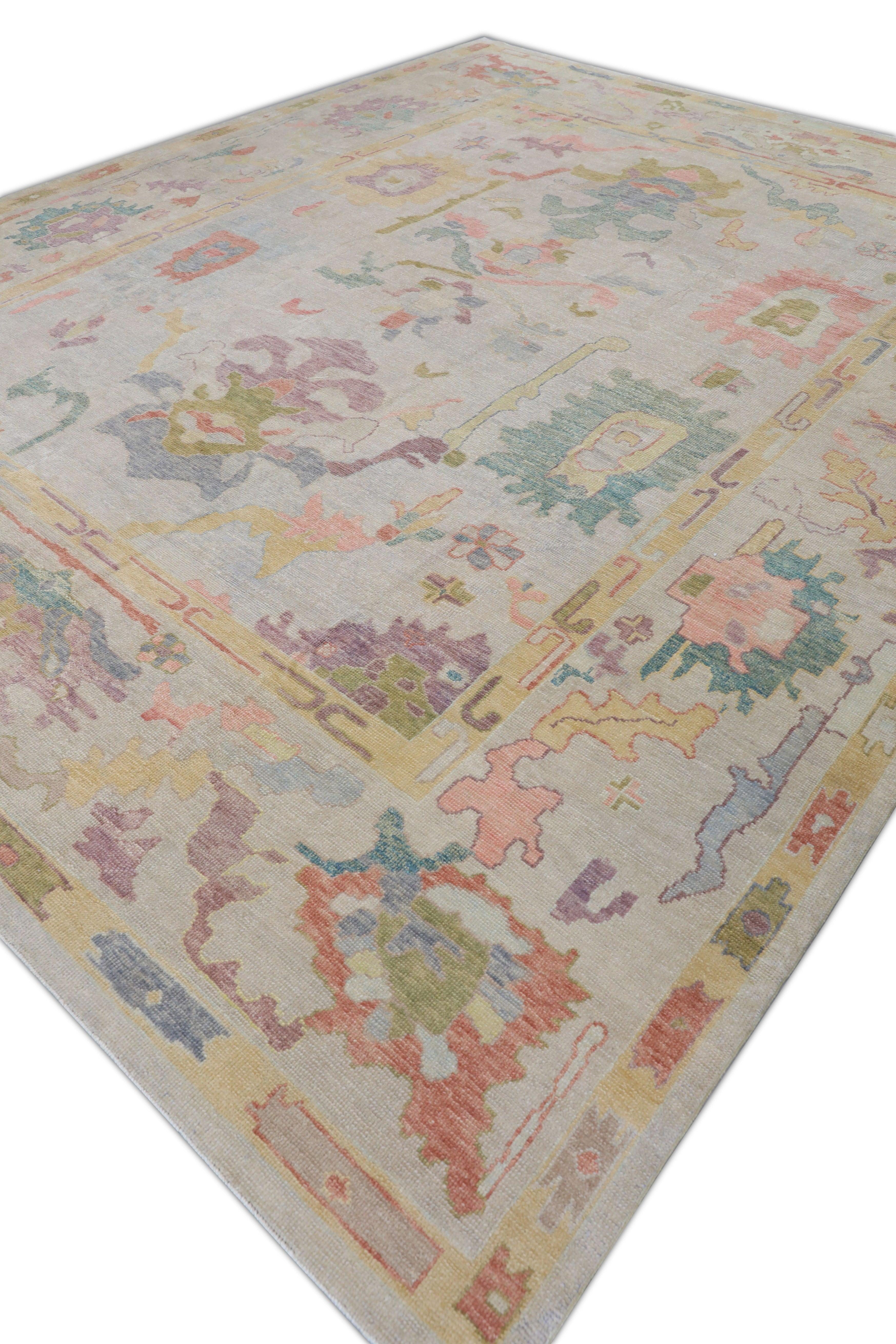 Oushak-Teppich Orientalischer handgeknüpfter türkischer Oushak 12' x 14'7