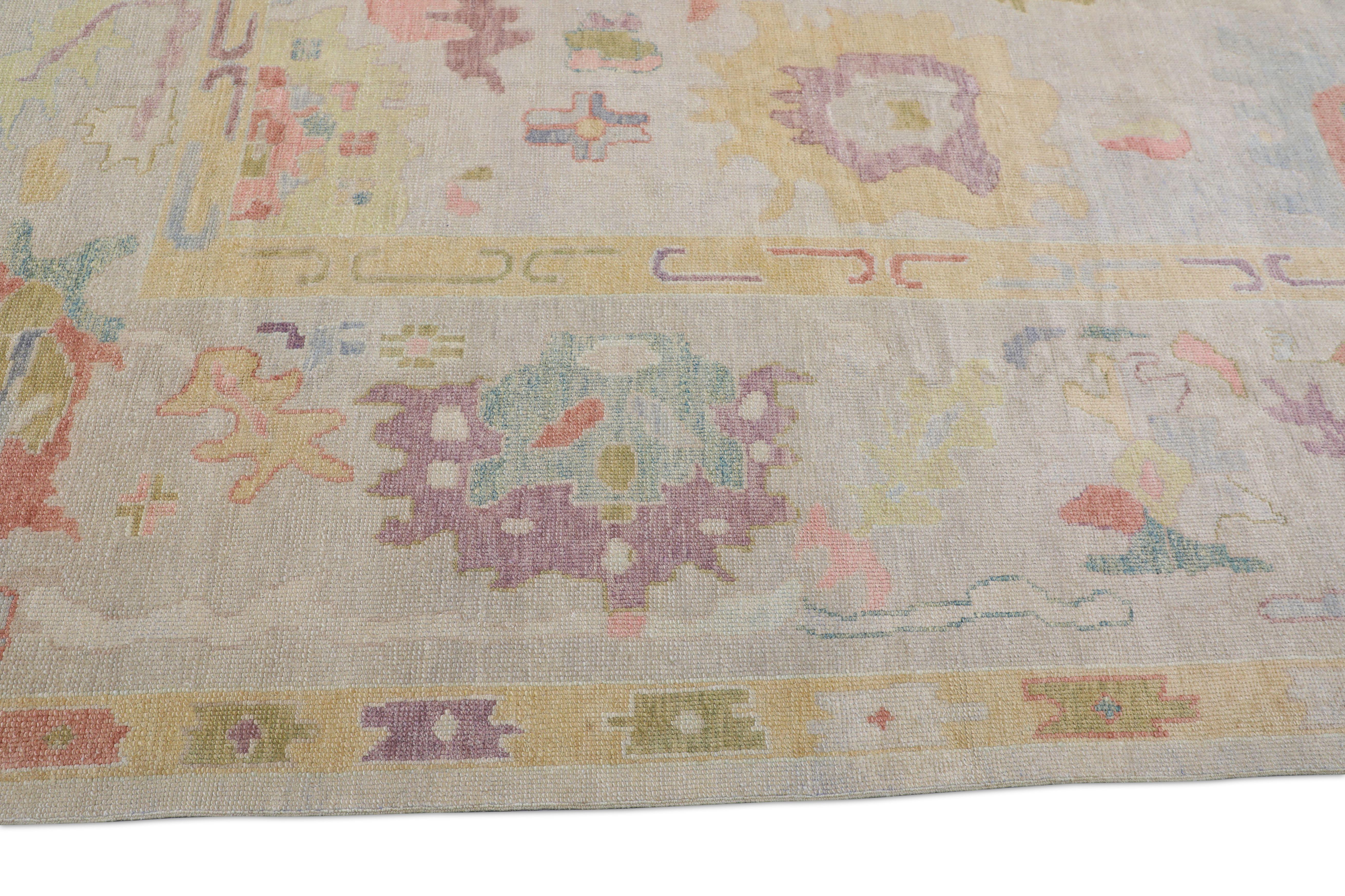 Oushak-Teppich Orientalischer handgeknüpfter türkischer Oushak 12' x 14'7