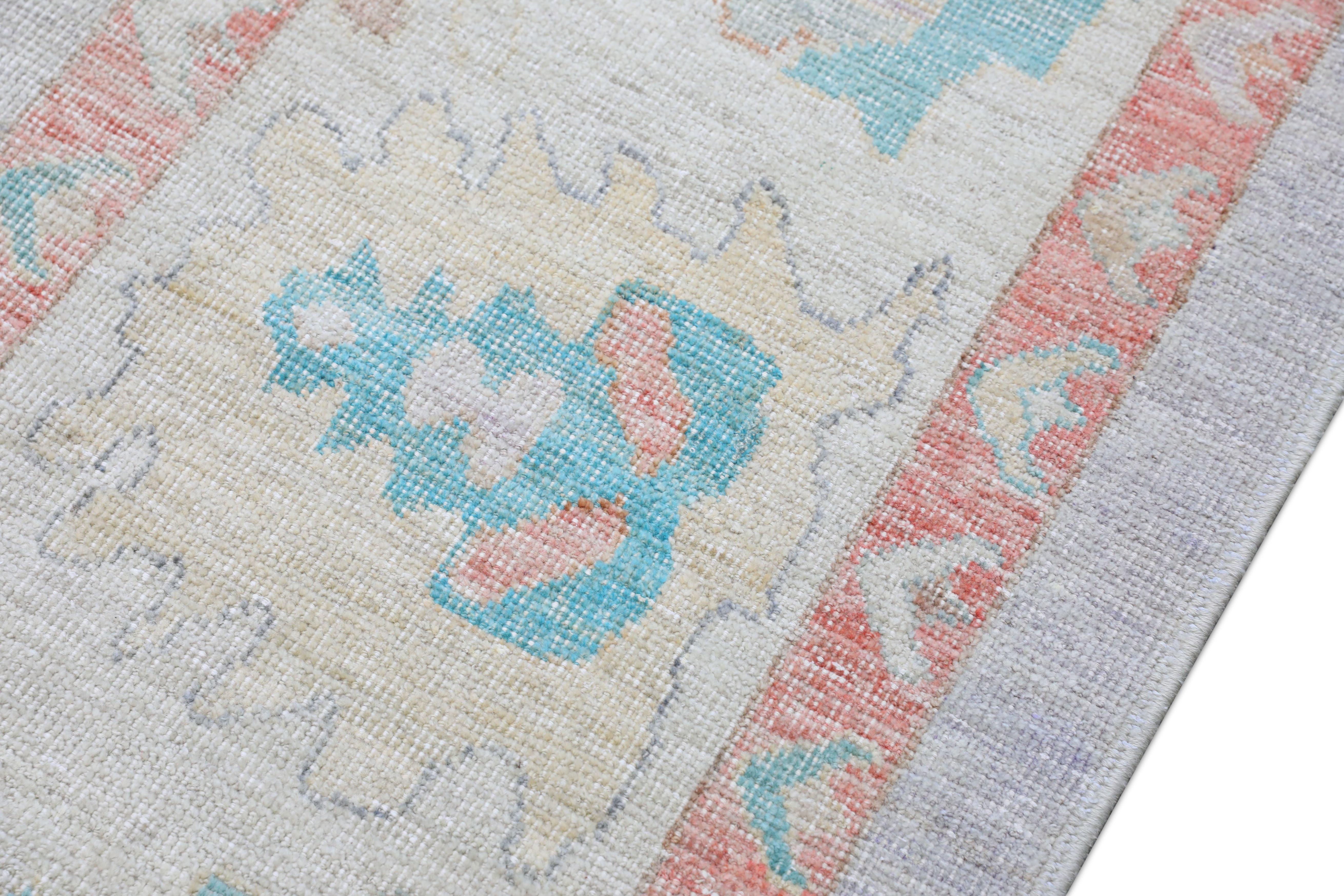 Oushak Rug Oriental Hand Knotted Turkish Oushak 12' x 15'4