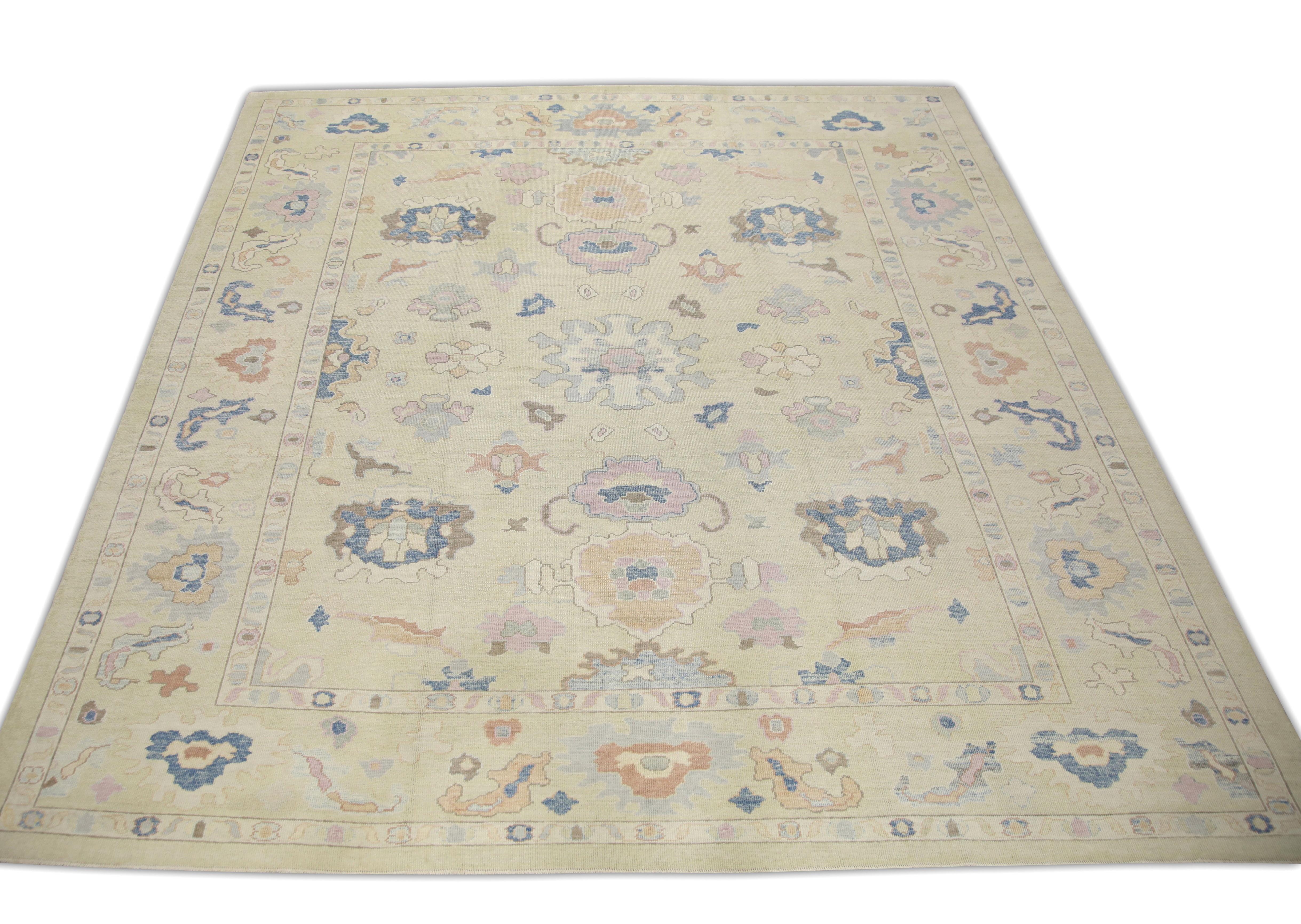 Oushak-Teppich Orientalischer handgeknüpfter türkischer Oushak 12'2