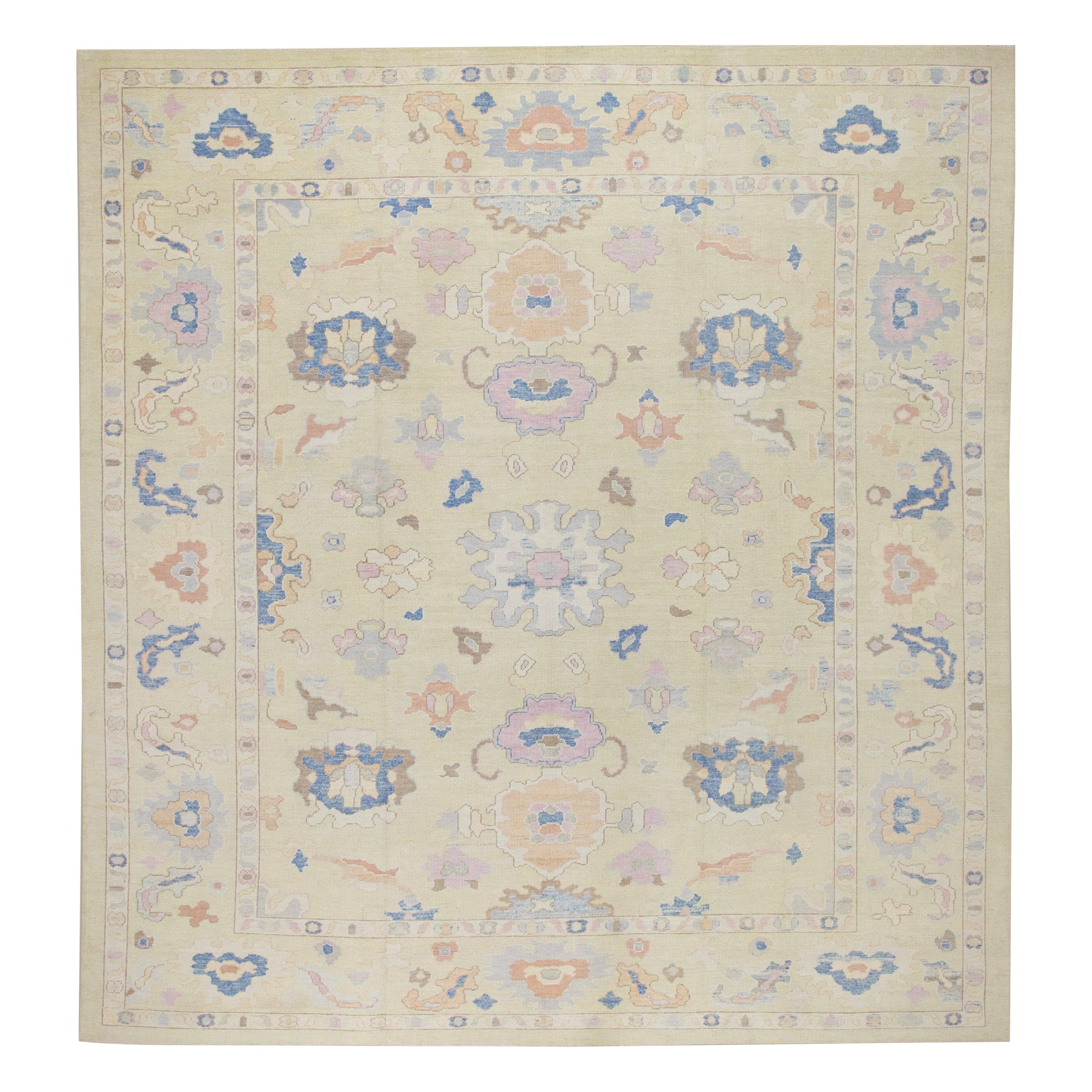 Oushak-Teppich Orientalischer handgeknüpfter türkischer Oushak 12'2" x 13'4" #7058
