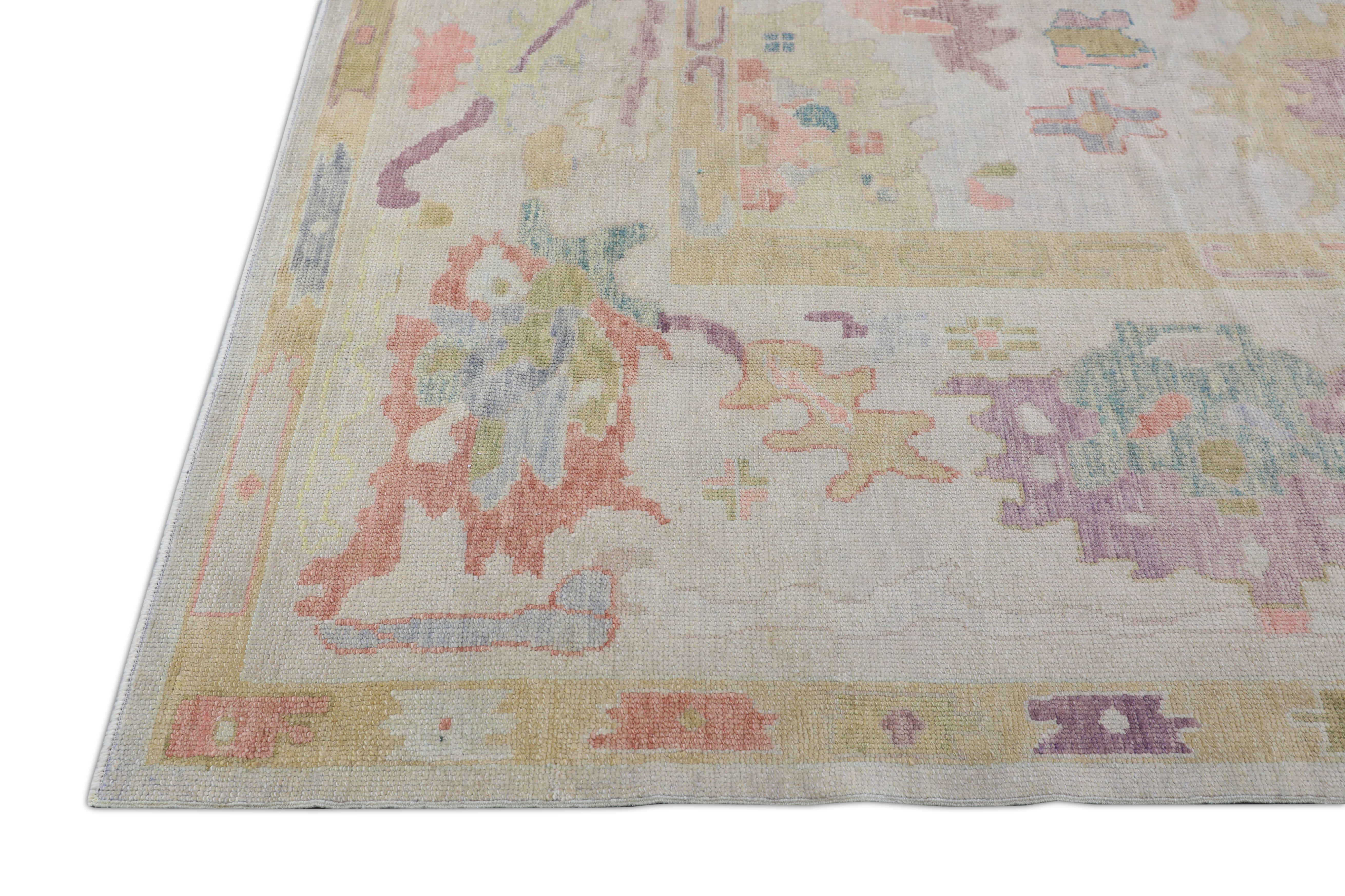 Oushak-Teppich Orientalischer handgeknüpfter türkischer Oushak 12'2