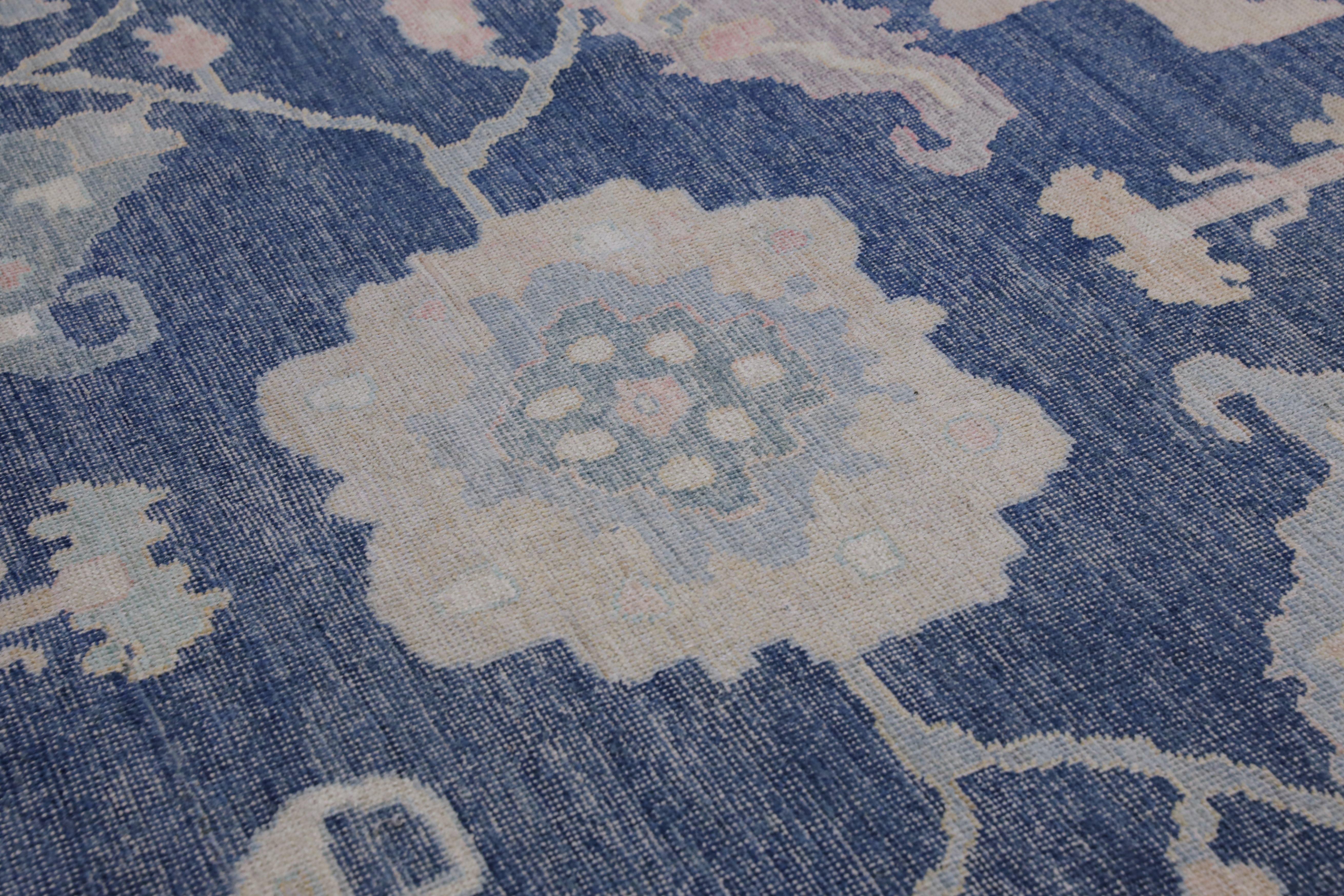 Oushak Rug Oriental Hand Knotted Turkish Oushak 12'6