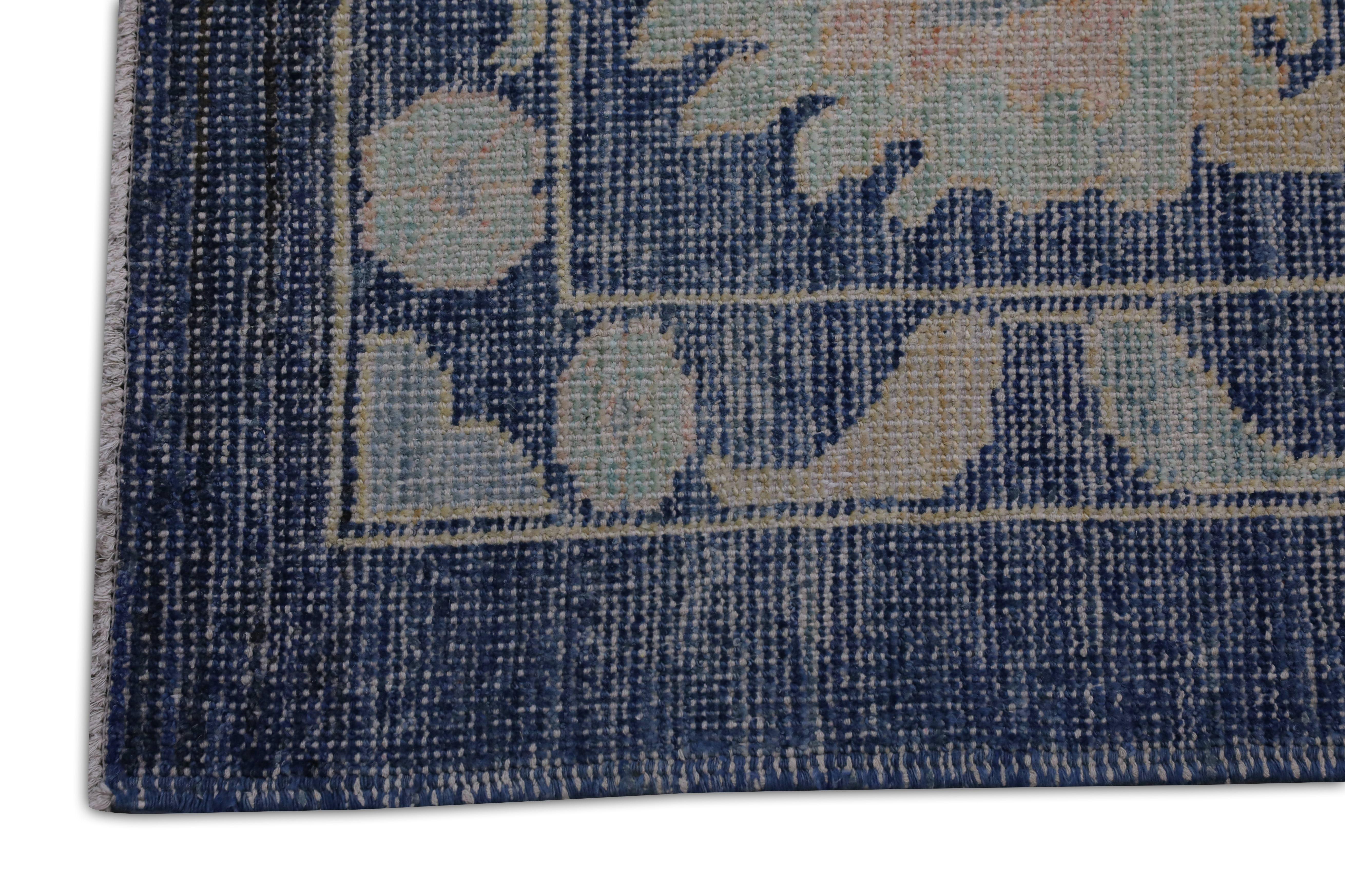 Hand-Knotted Oushak Rug Oriental Hand Knotted Turkish Oushak 12'6