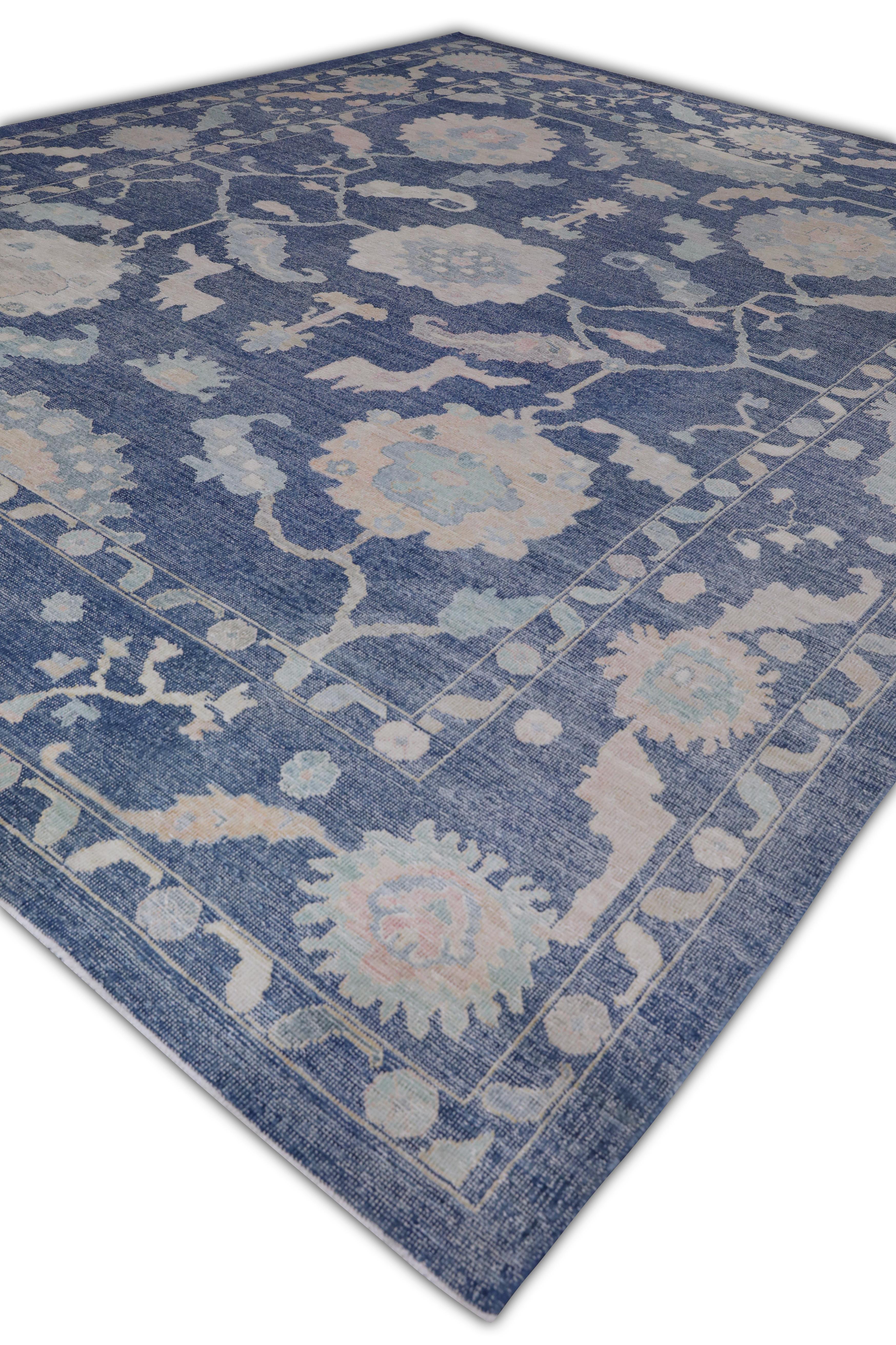 Wool Oushak Rug Oriental Hand Knotted Turkish Oushak 12'6