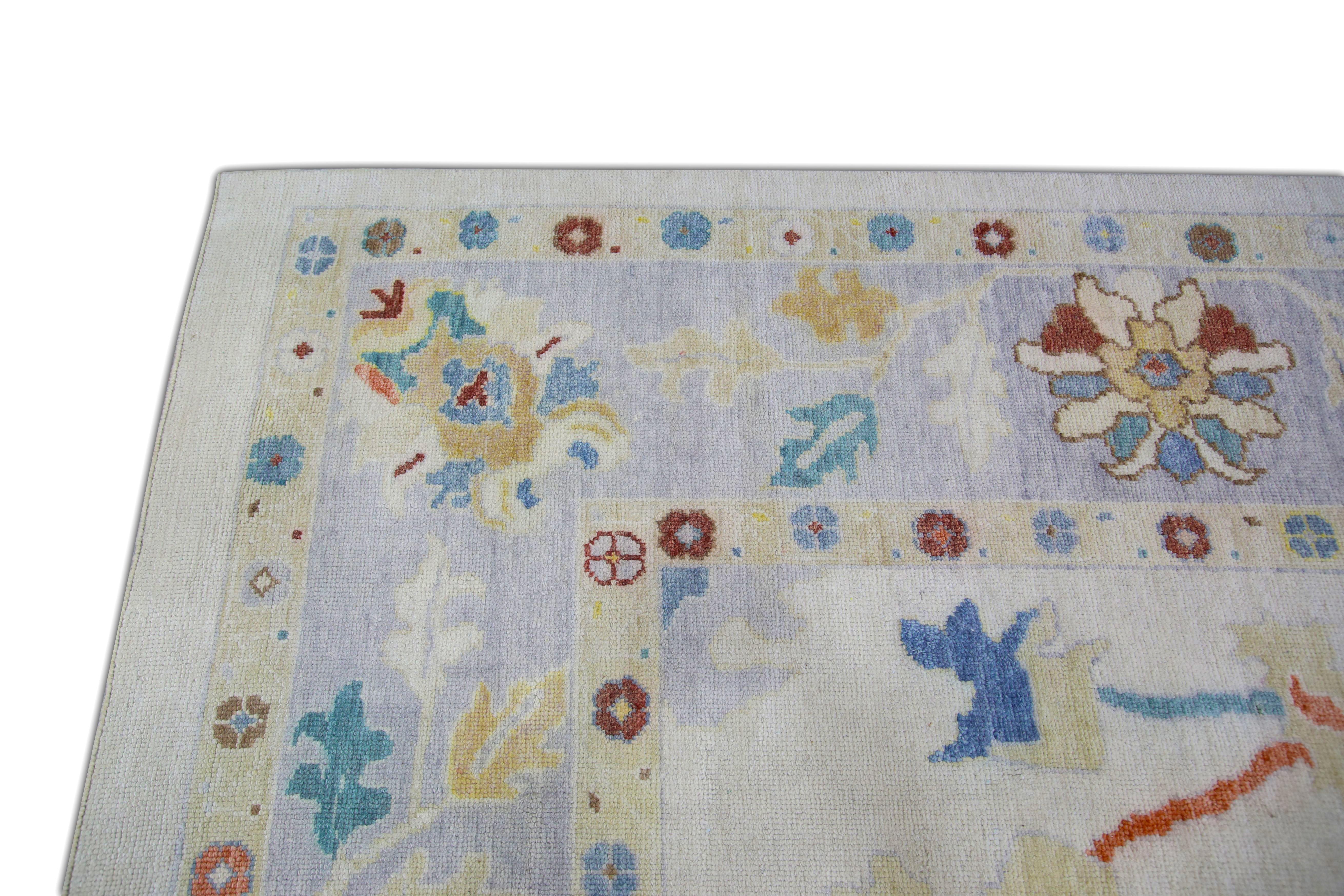 Oushak Rug Oriental Hand Knotted Turkish Oushak 12'6