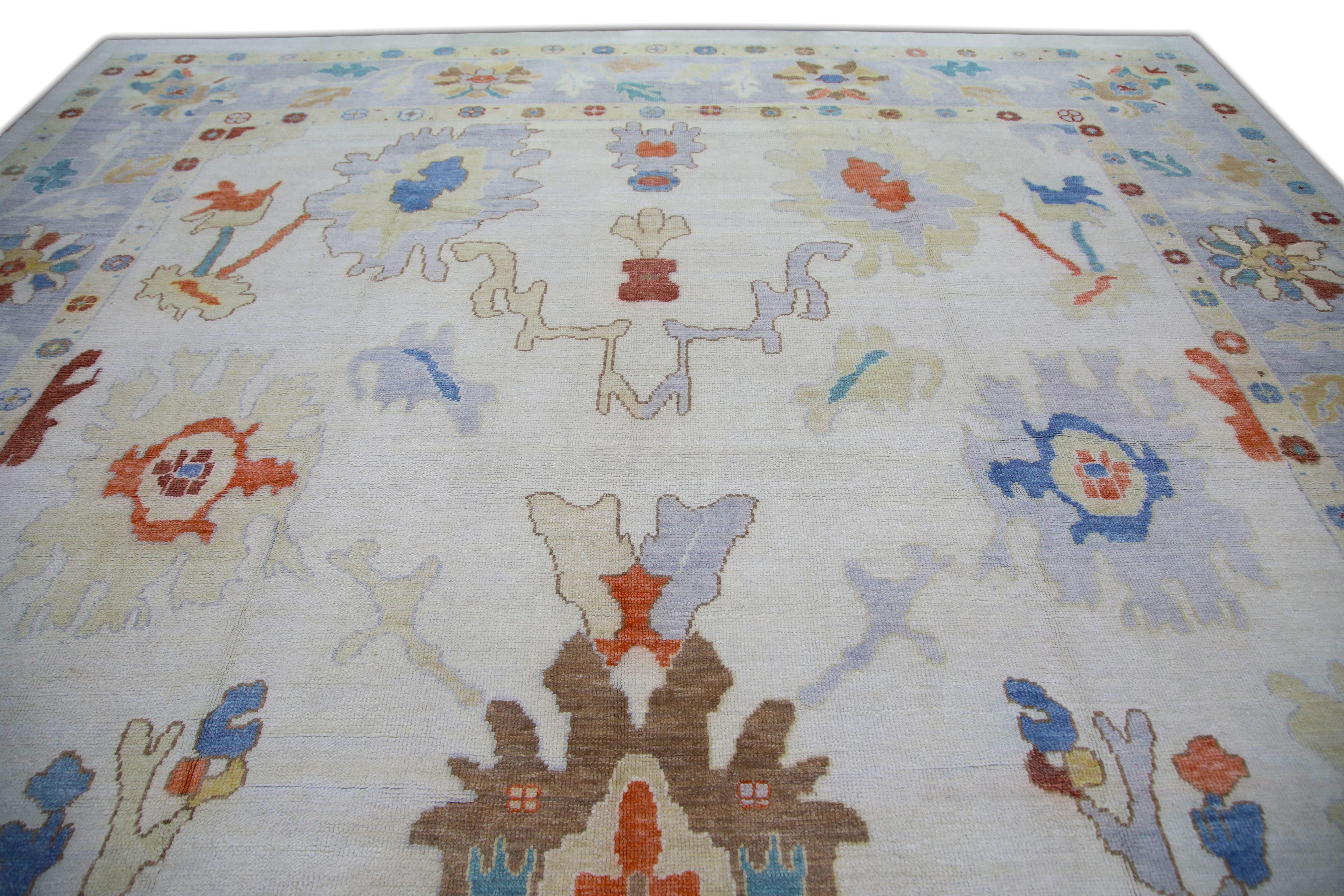 Oushak-Teppich Orientalischer handgeknüpfter türkischer Oushak 12'6