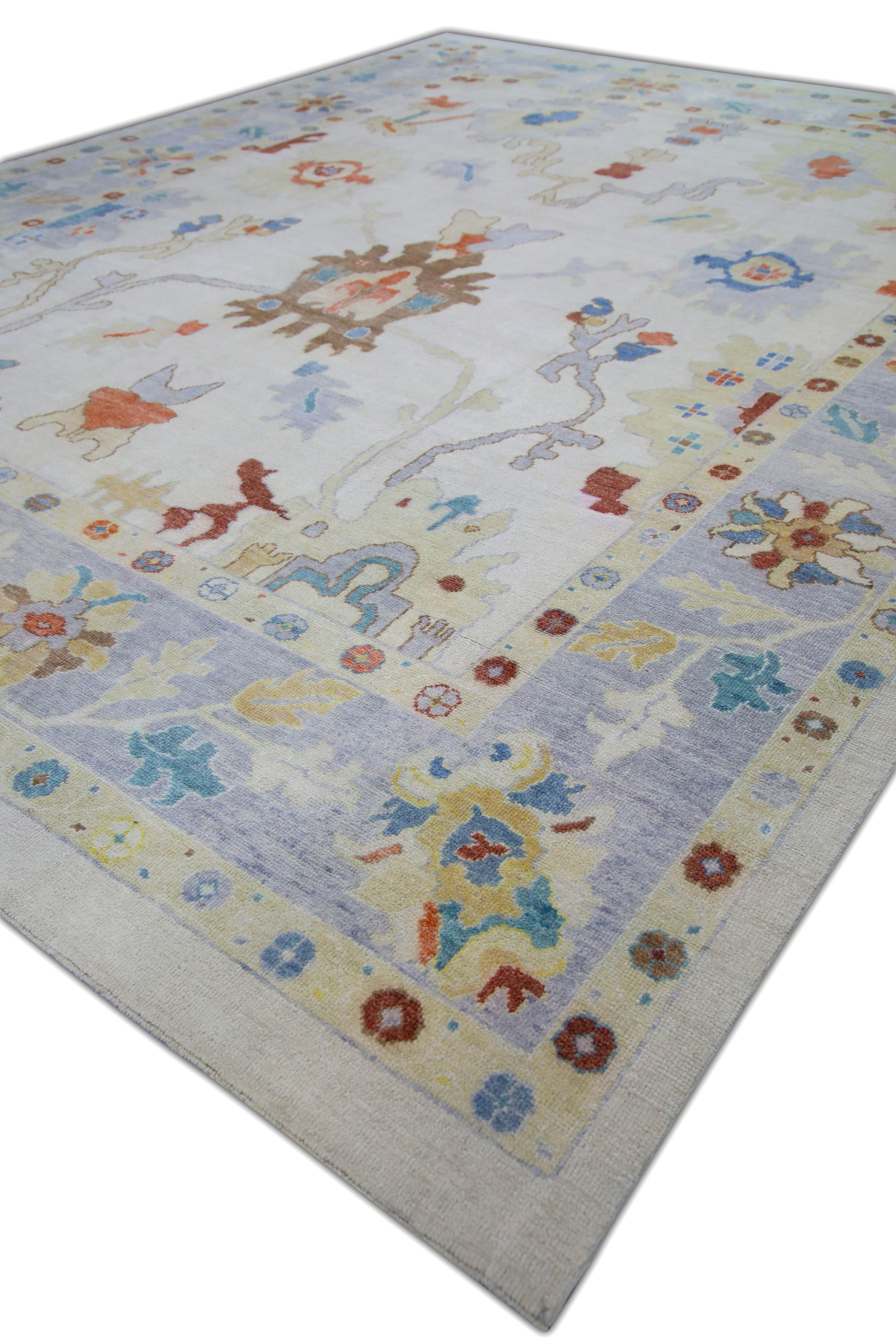 Oushak-Teppich Orientalischer handgeknüpfter türkischer Oushak 12'6