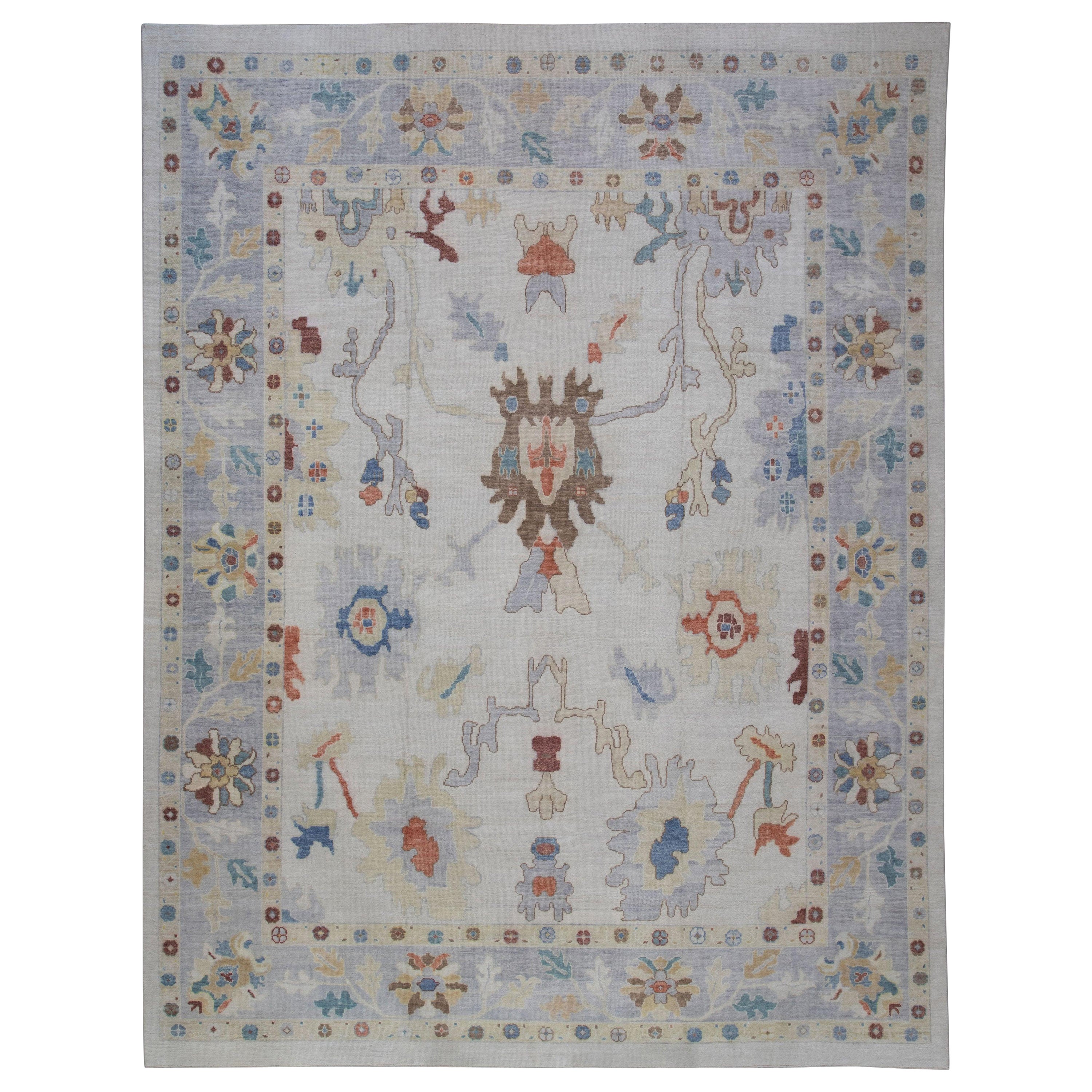 Oushak-Teppich Orientalischer handgeknüpfter türkischer Oushak 12'6" x 15'8" #5977