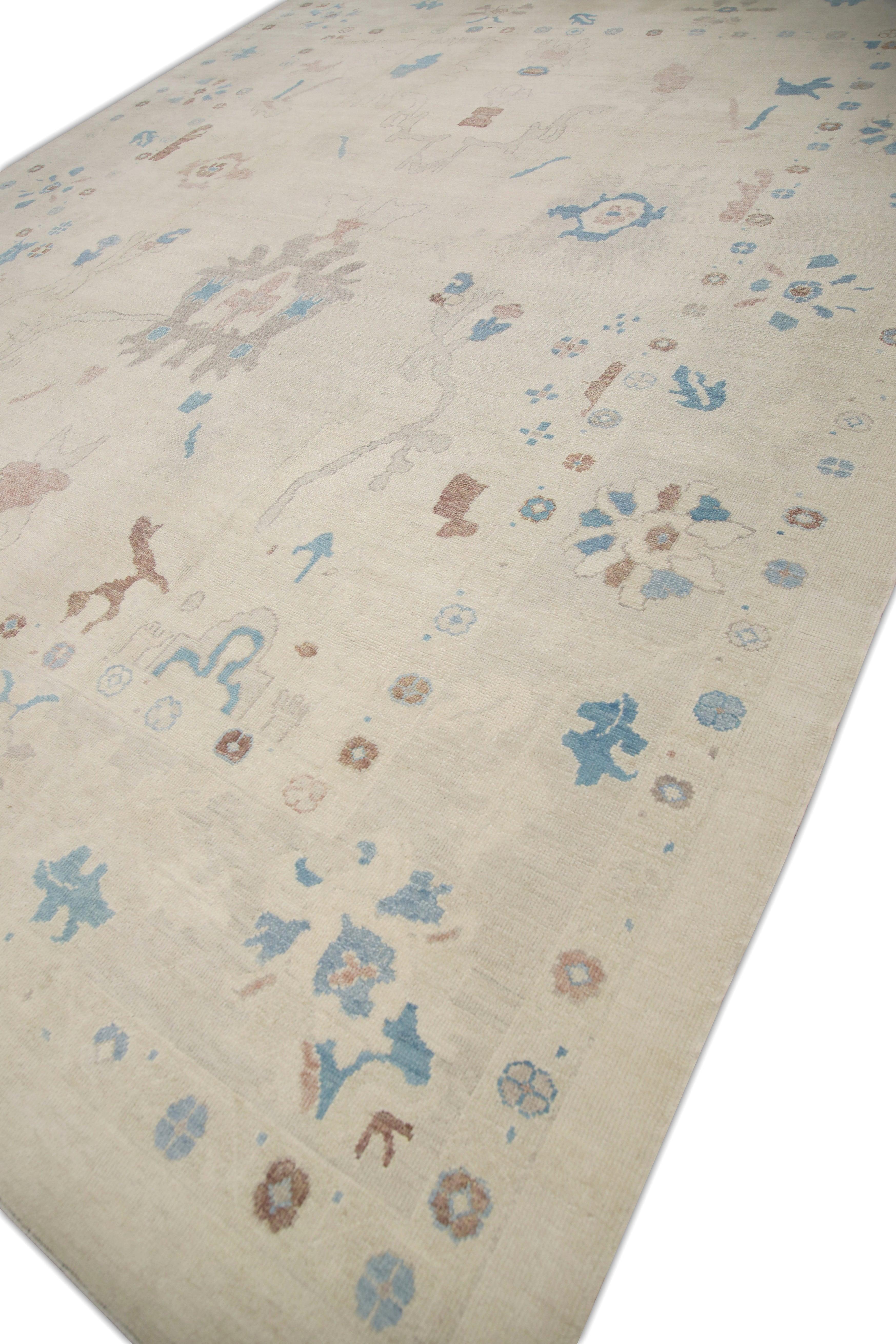 Oushak-Teppich Orientalischer handgeknüpfter türkischer Oushak 12'8