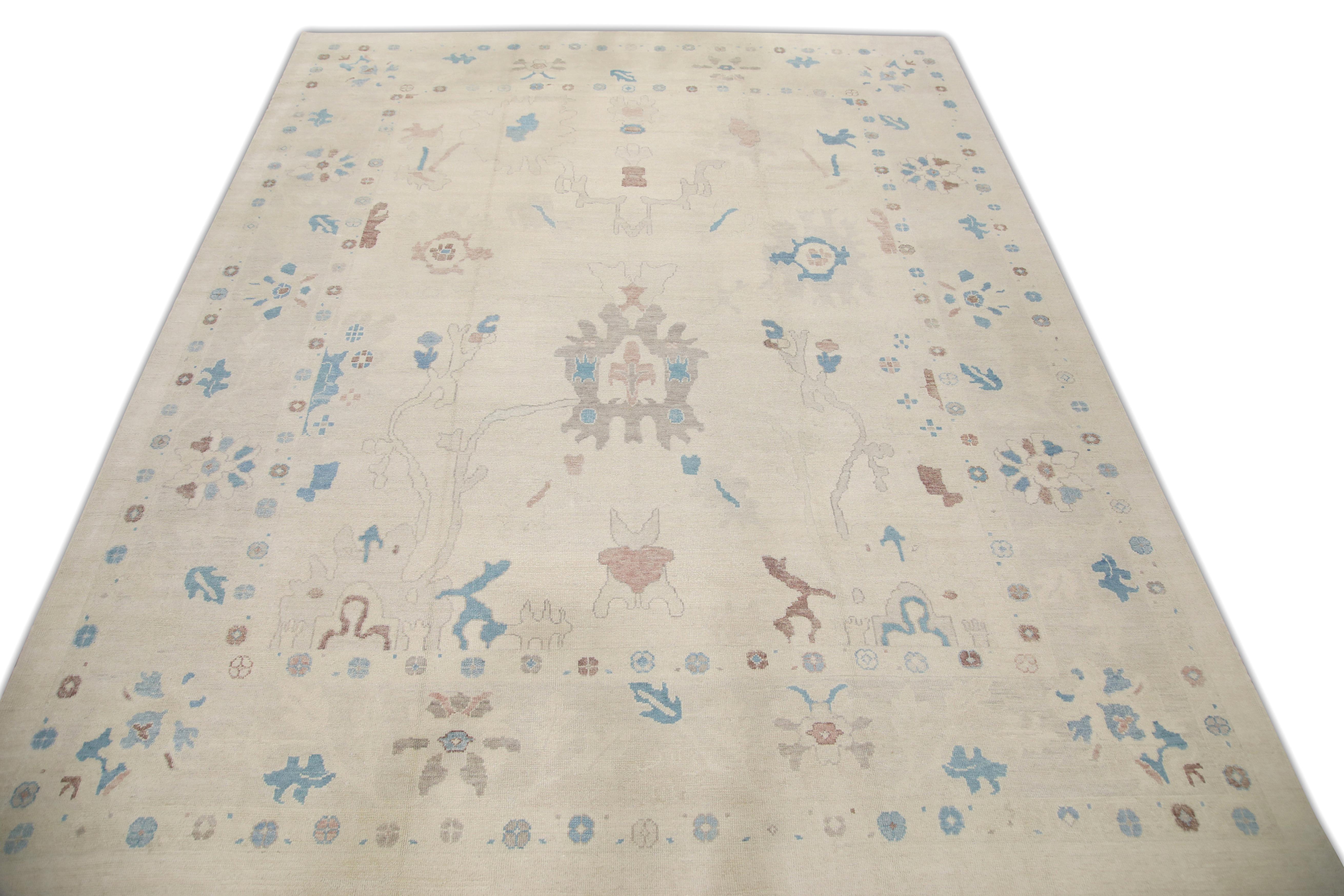 Oushak-Teppich Orientalischer handgeknüpfter türkischer Oushak 12'8