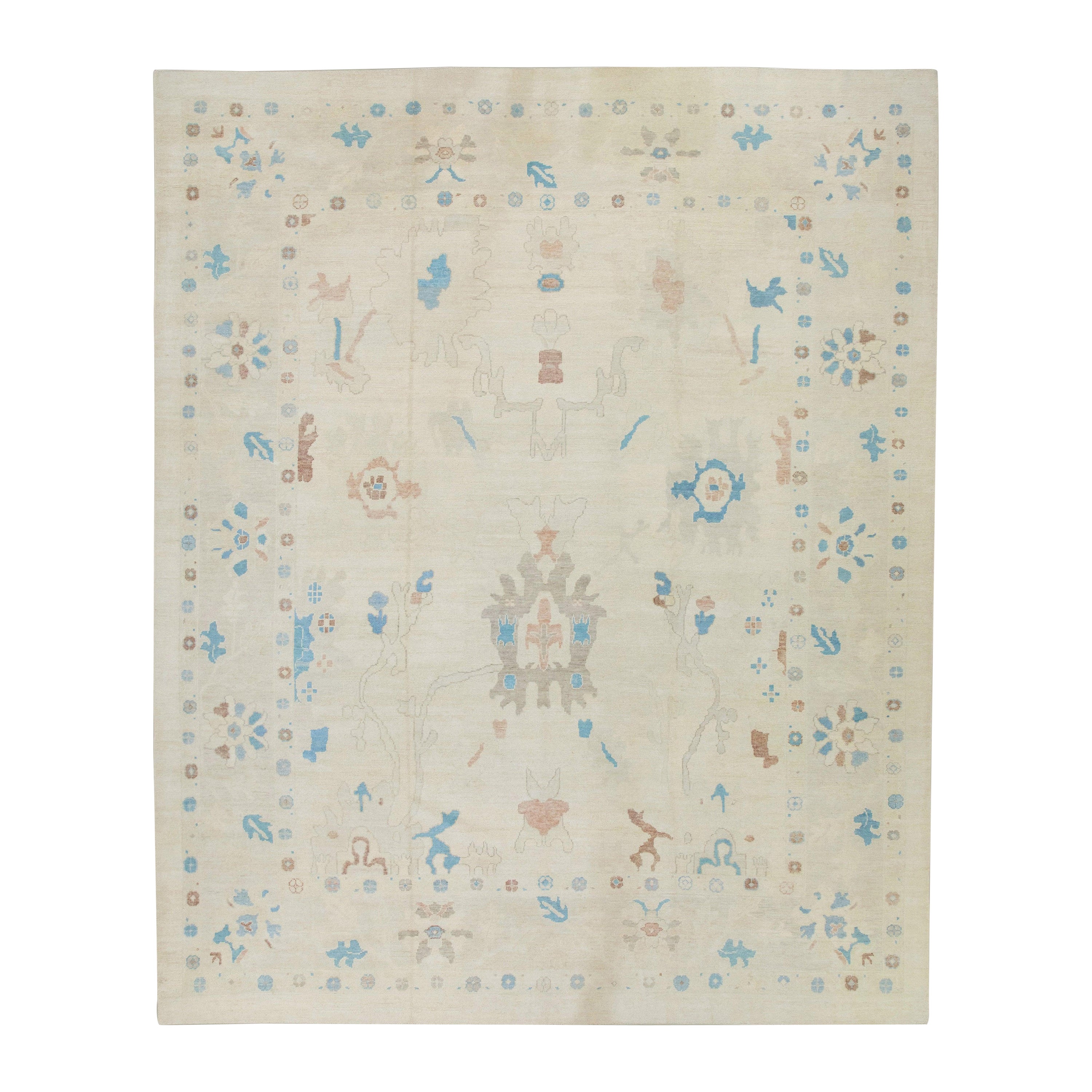 Oushak-Teppich Orientalischer handgeknüpfter türkischer Oushak 12'8" x 15'10" #6340